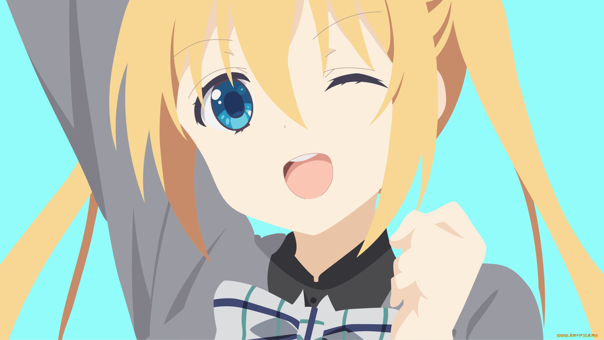 аниме, blend, s, взгляд, фон, девушка