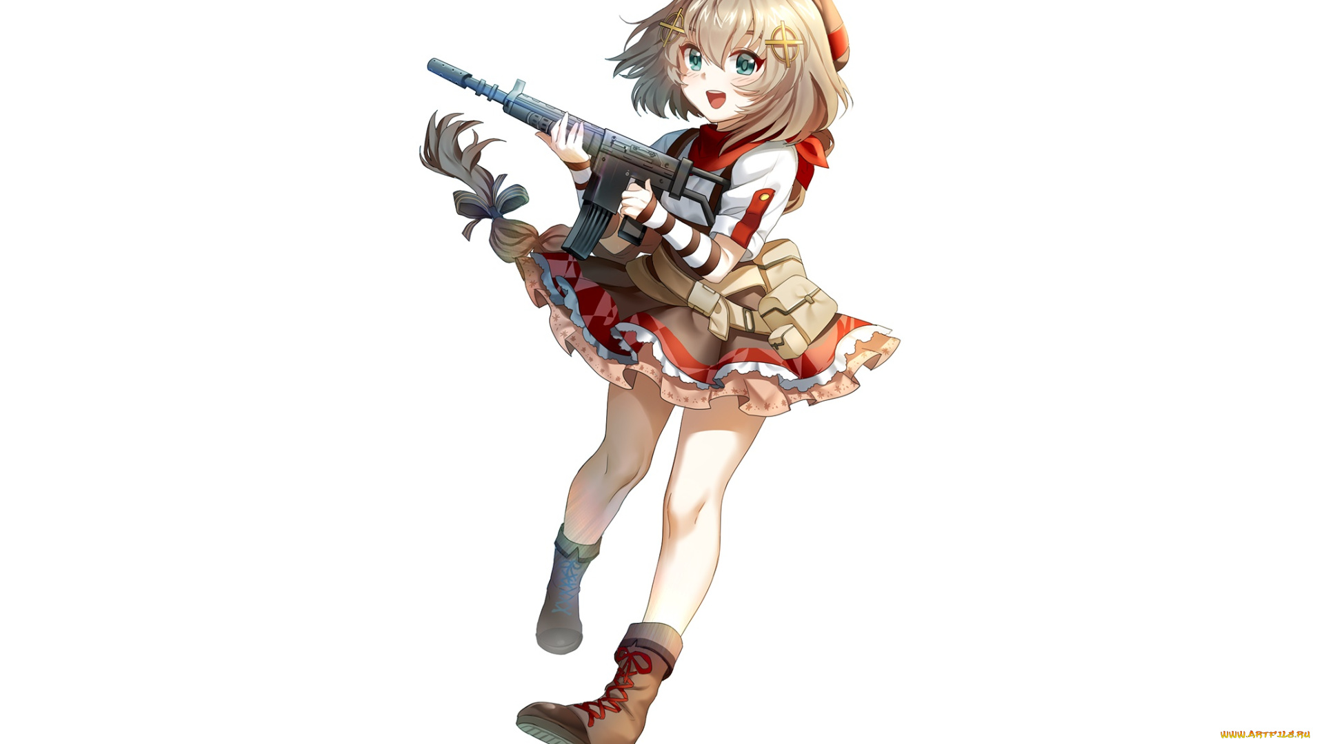 аниме, girls, frontline, фон, девушка, взгляд