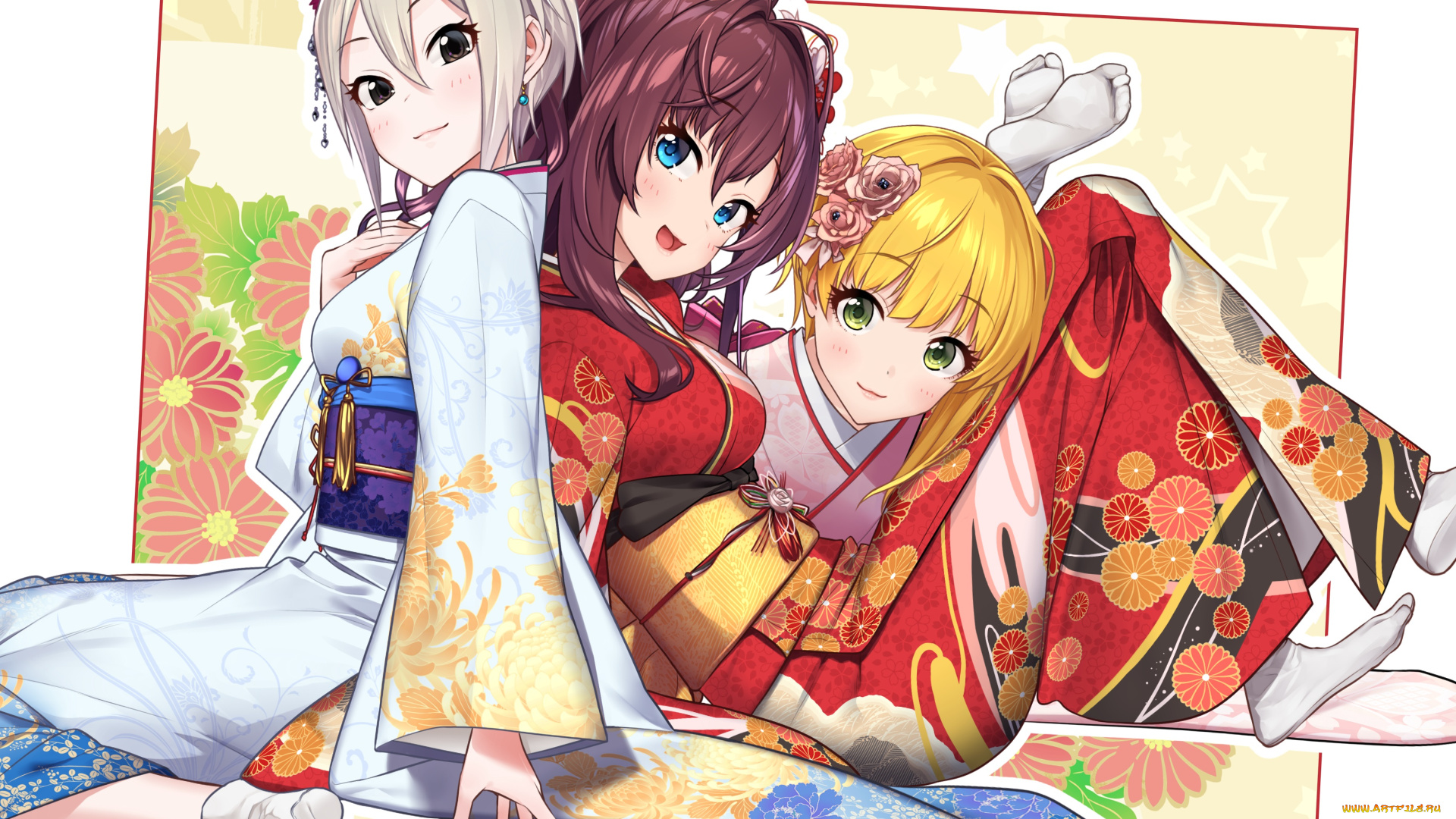 аниме, idolm@ster, девушки