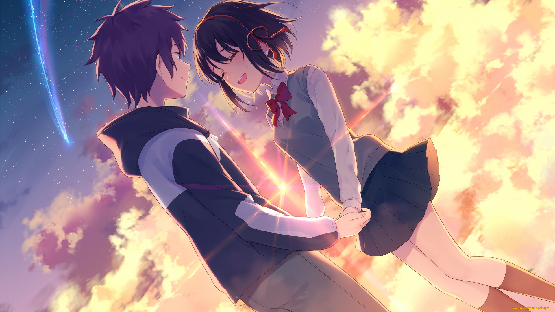 аниме, kimi, no, na, wa, любовь