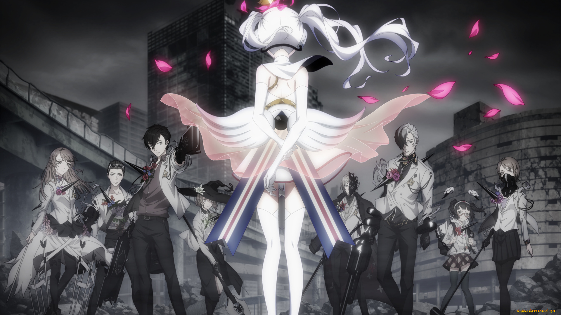 аниме, оружие, , техника, , технологии, девушка