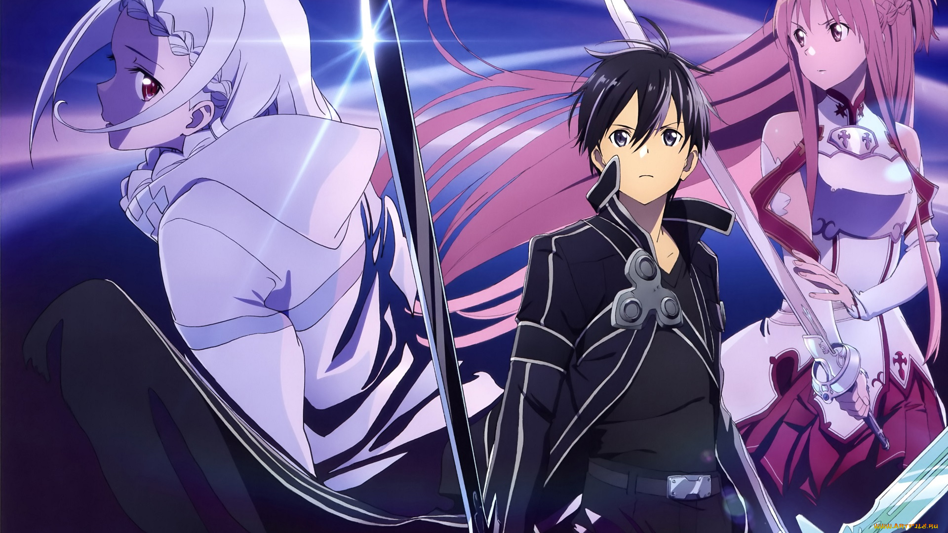 аниме, sword, art, online, sword, art, online