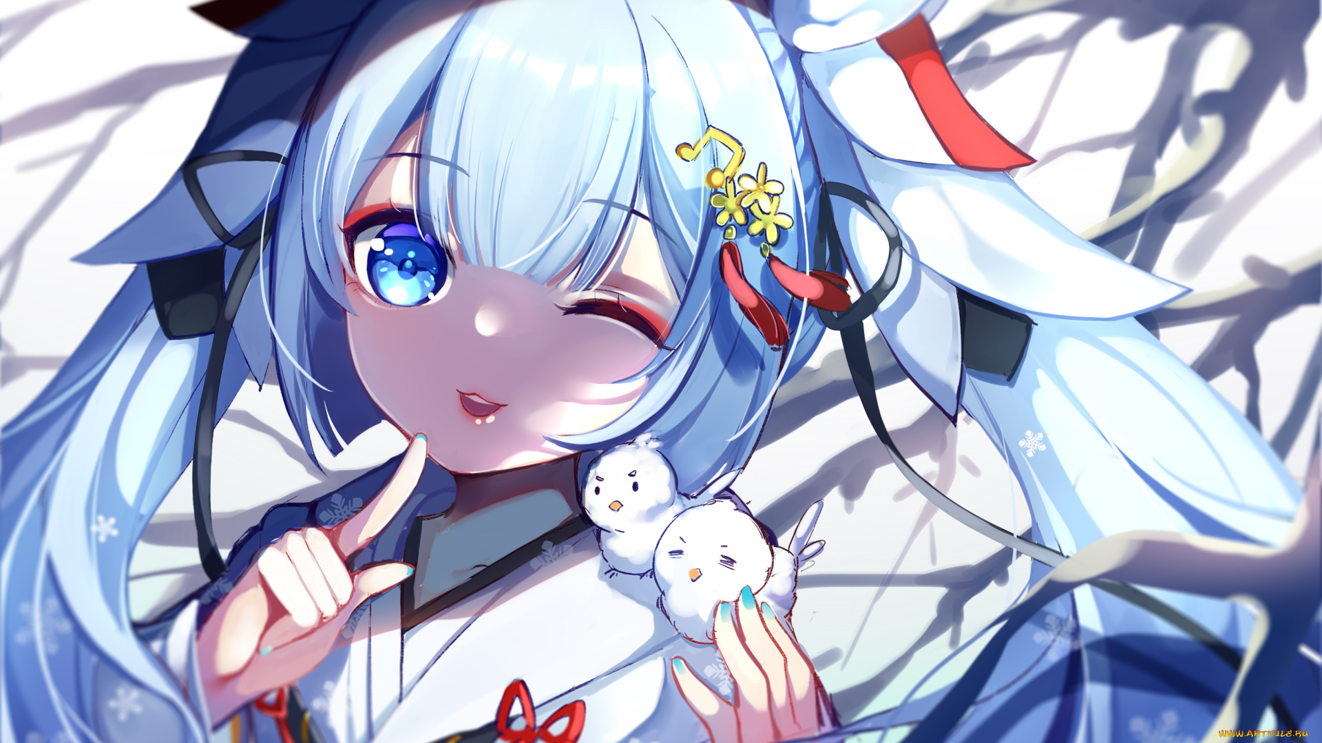 аниме, vocaloid, девочка