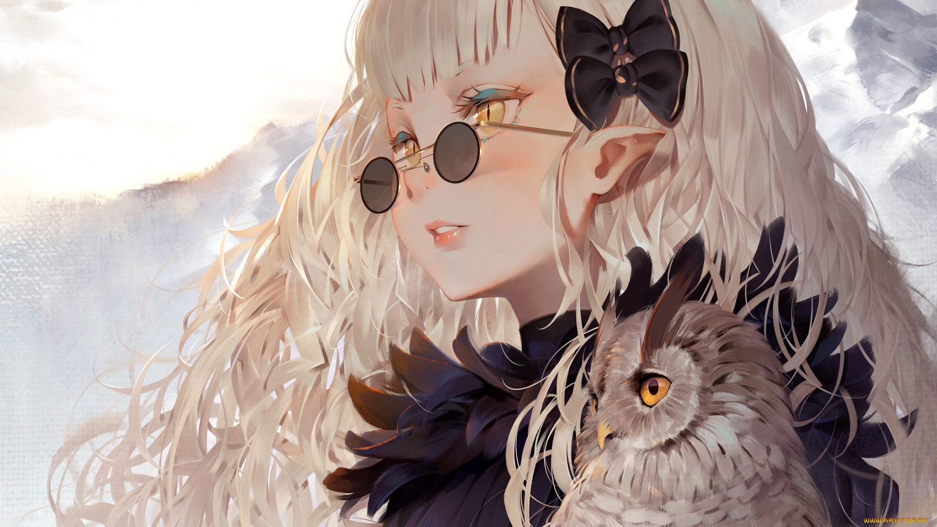 аниме, животные, , существа, девушка