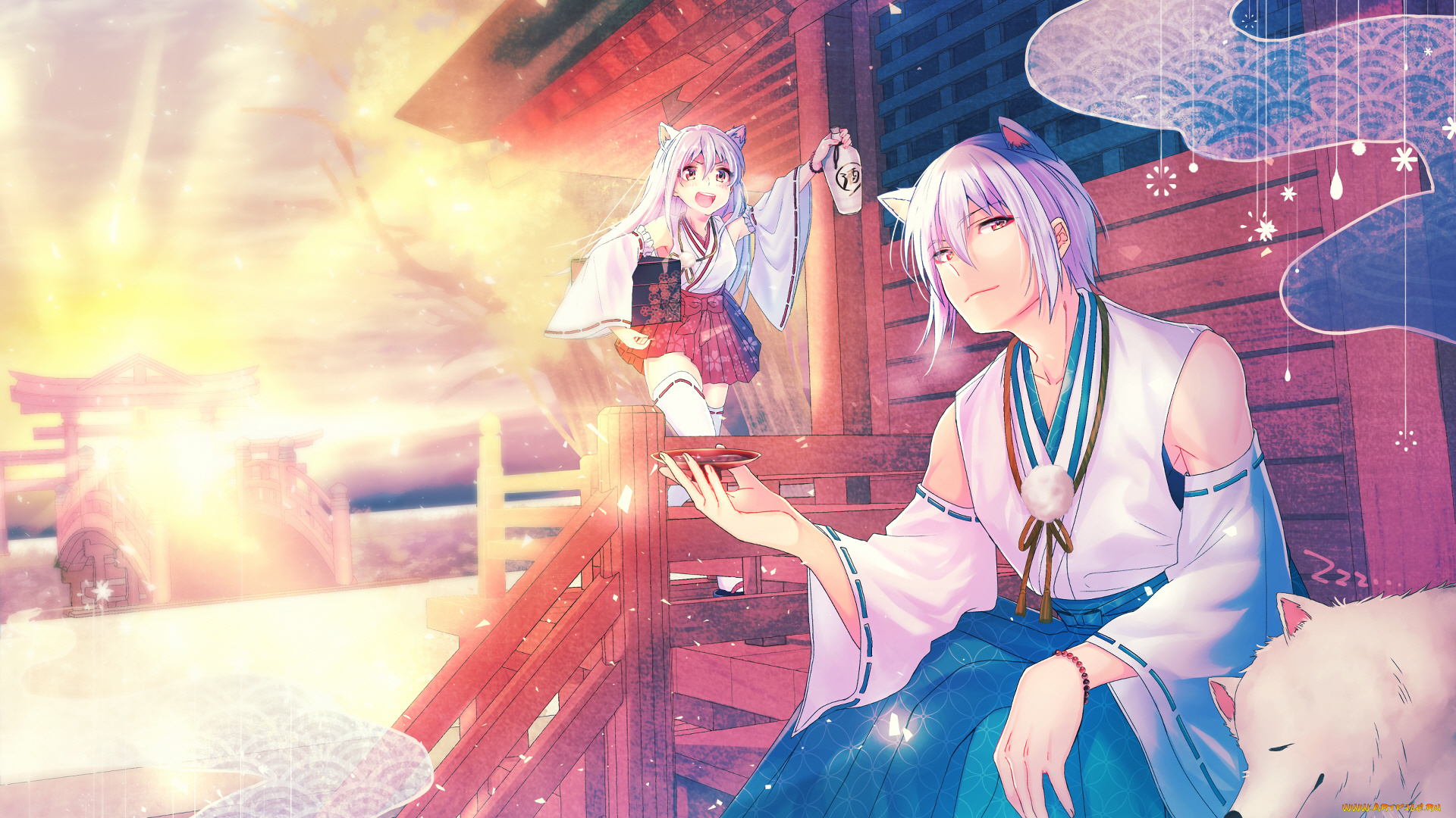 аниме, животные, , существа, фентези