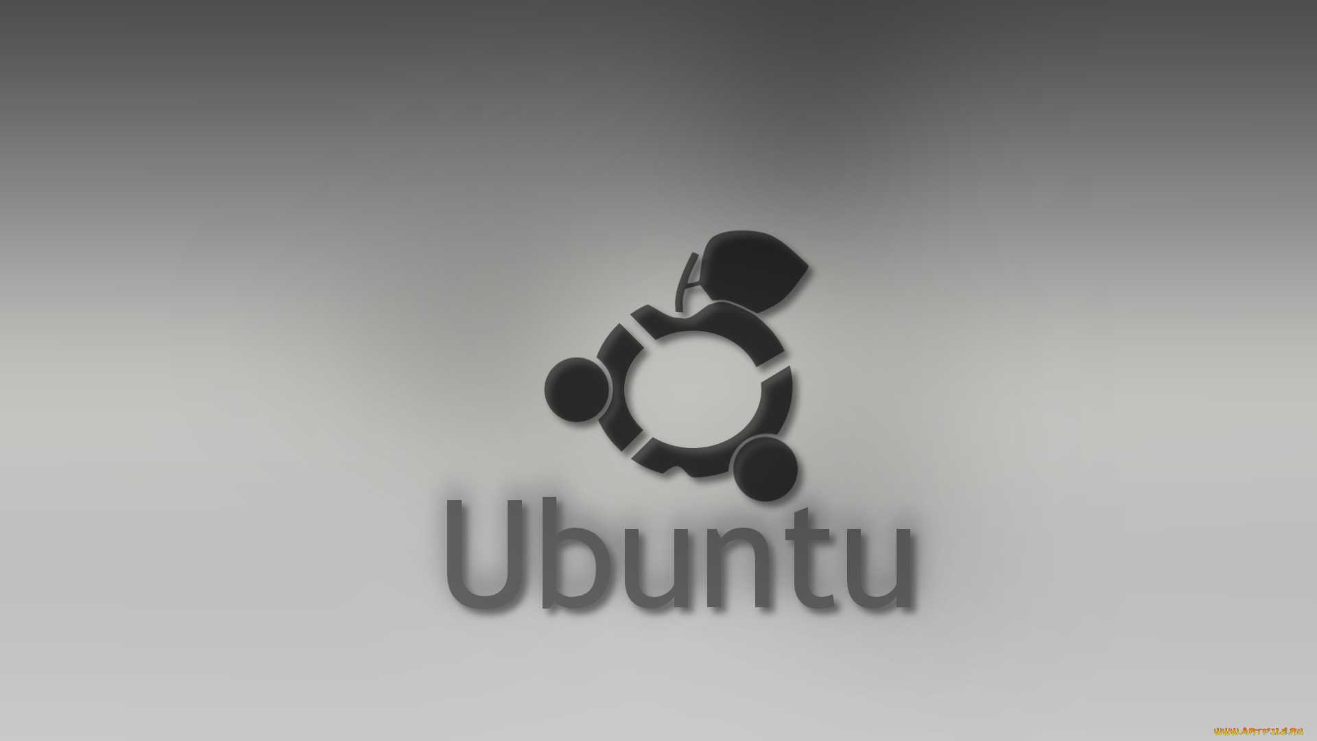 компьютеры, ubuntu, linux, фон, логотип