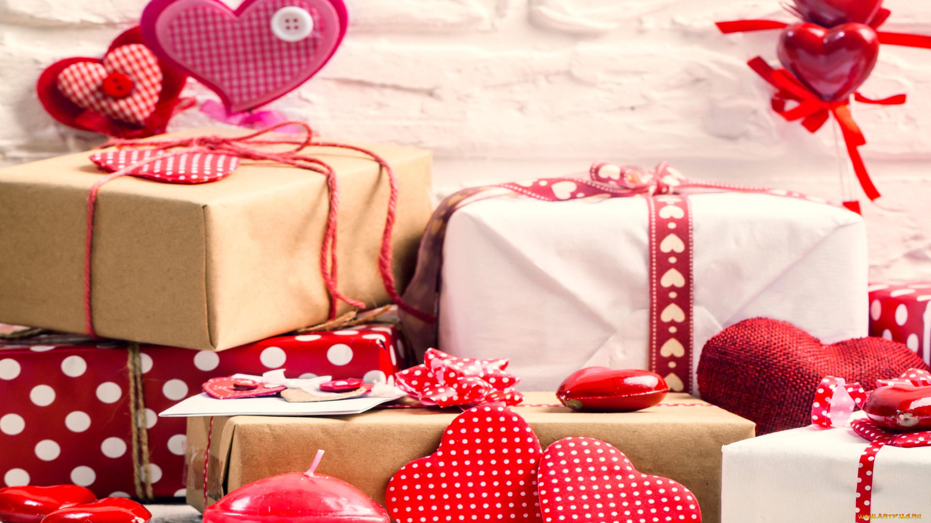 праздничные, день, святого, валентина, , сердечки, , любовь, сердечки, подарки