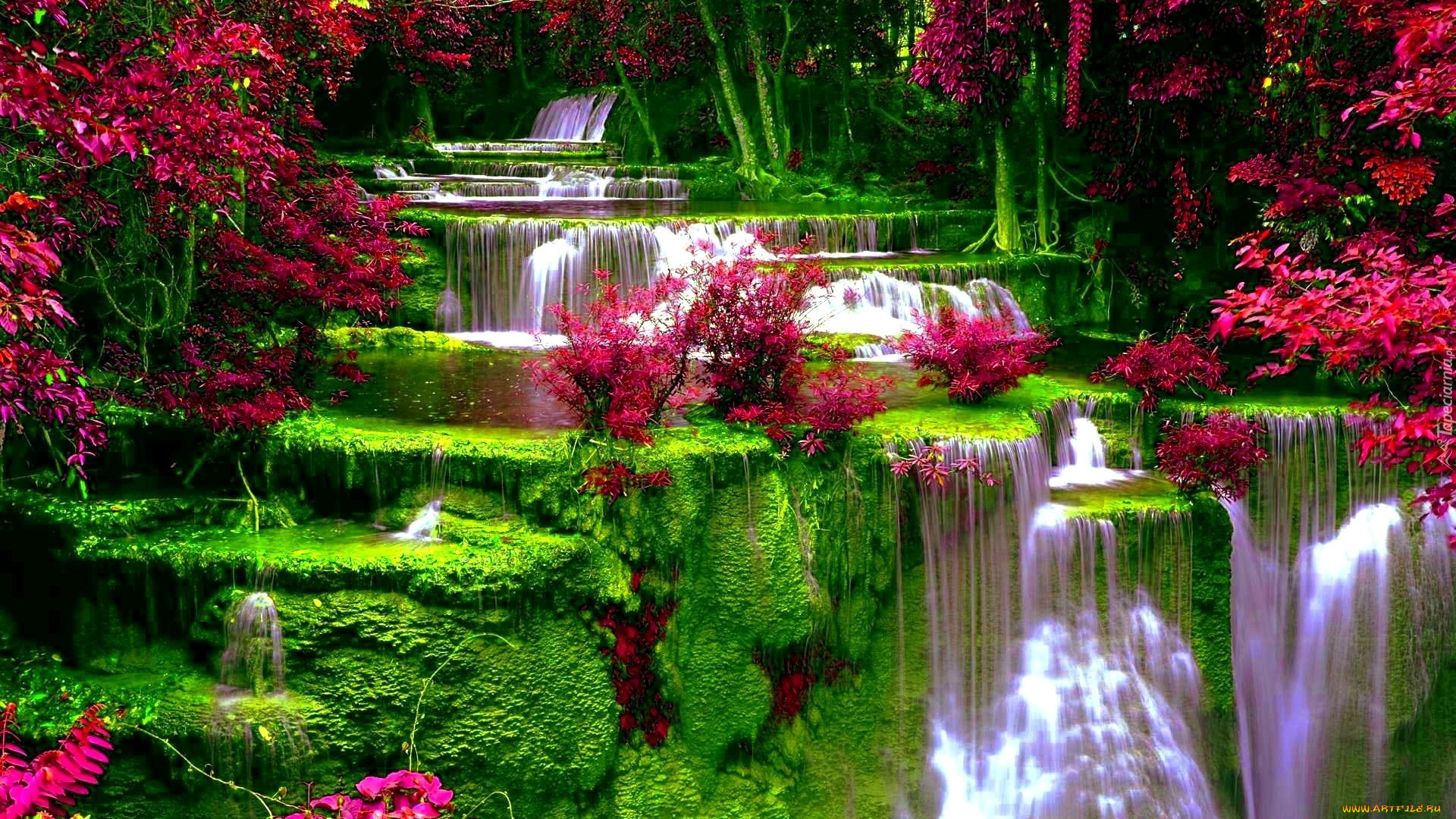 природа, водопады, водопад