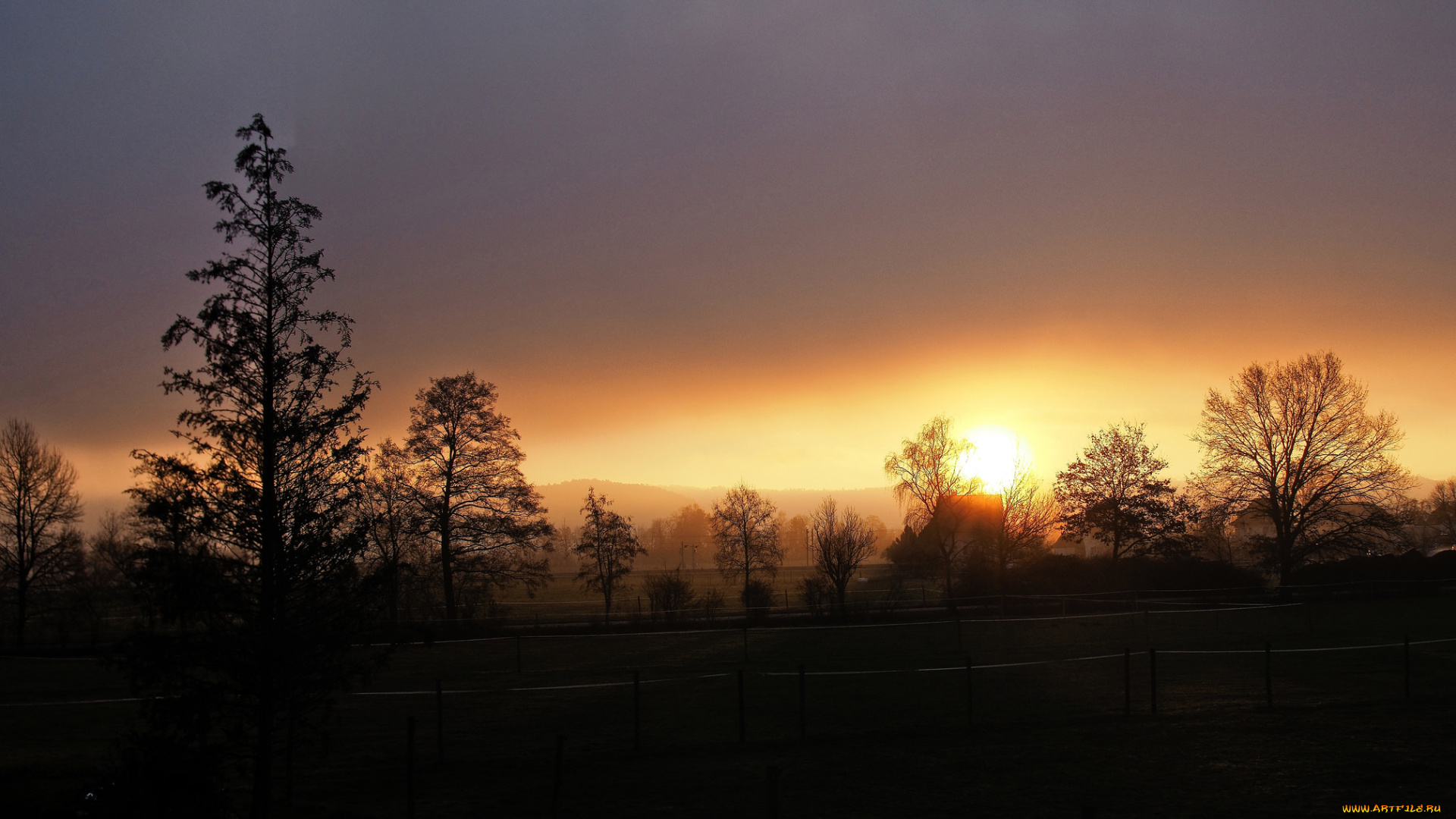 природа, восходы, закаты, простор