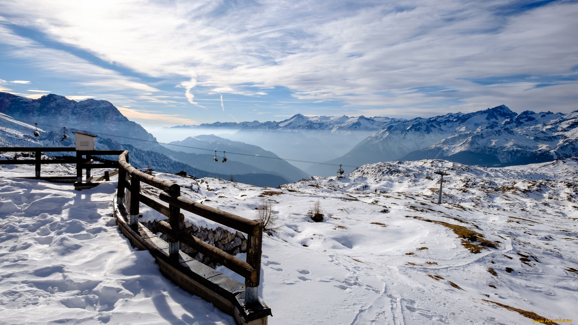 природа, зима, простор