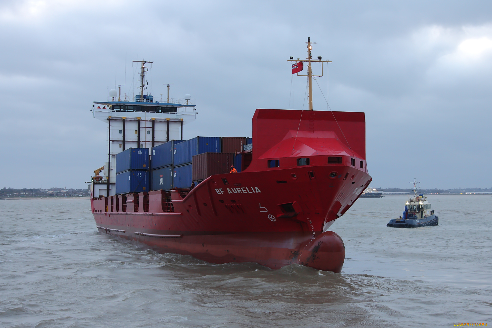 корабли, грузовые, суда, контейнеровоз