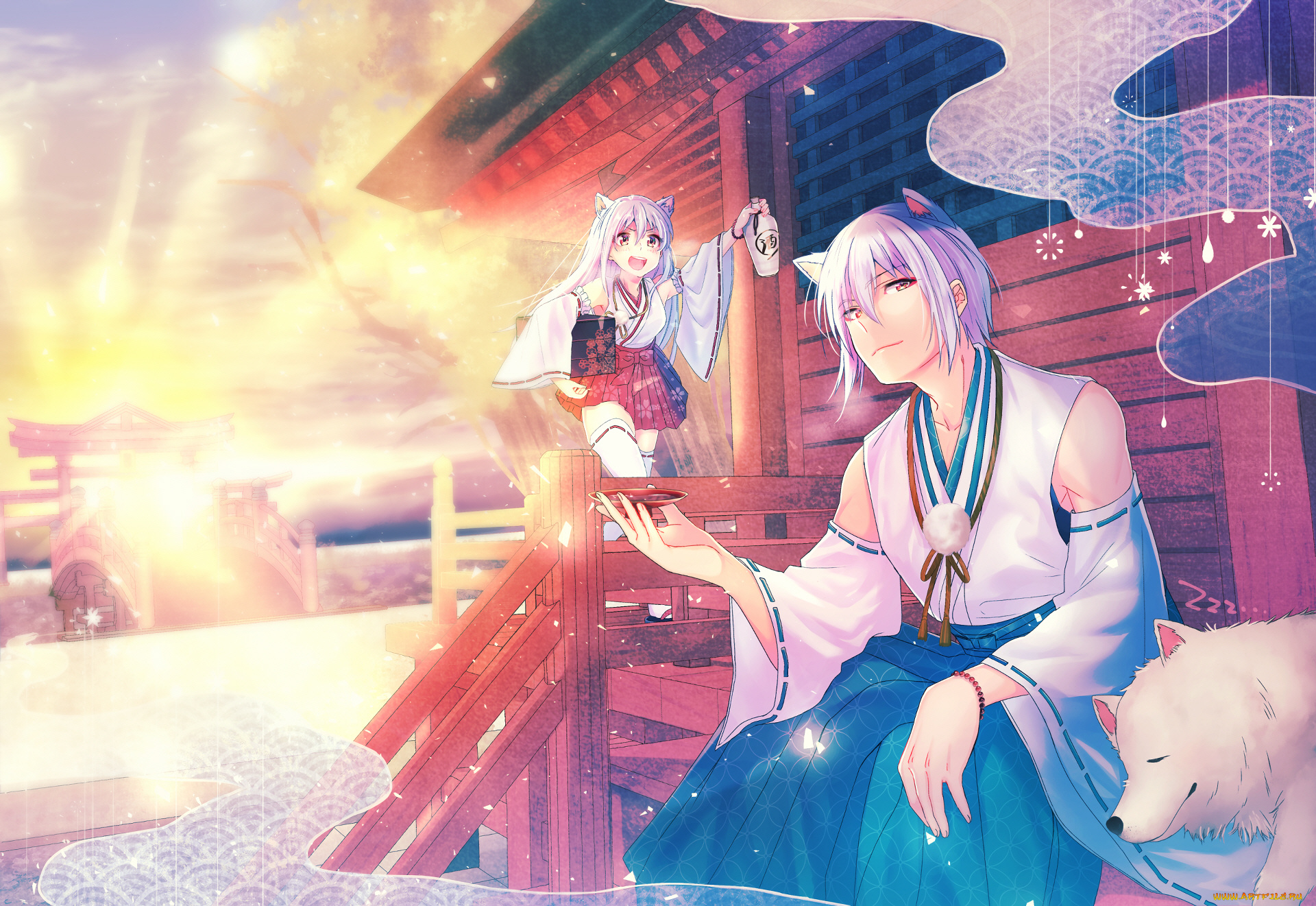 аниме, животные, , существа, фентези