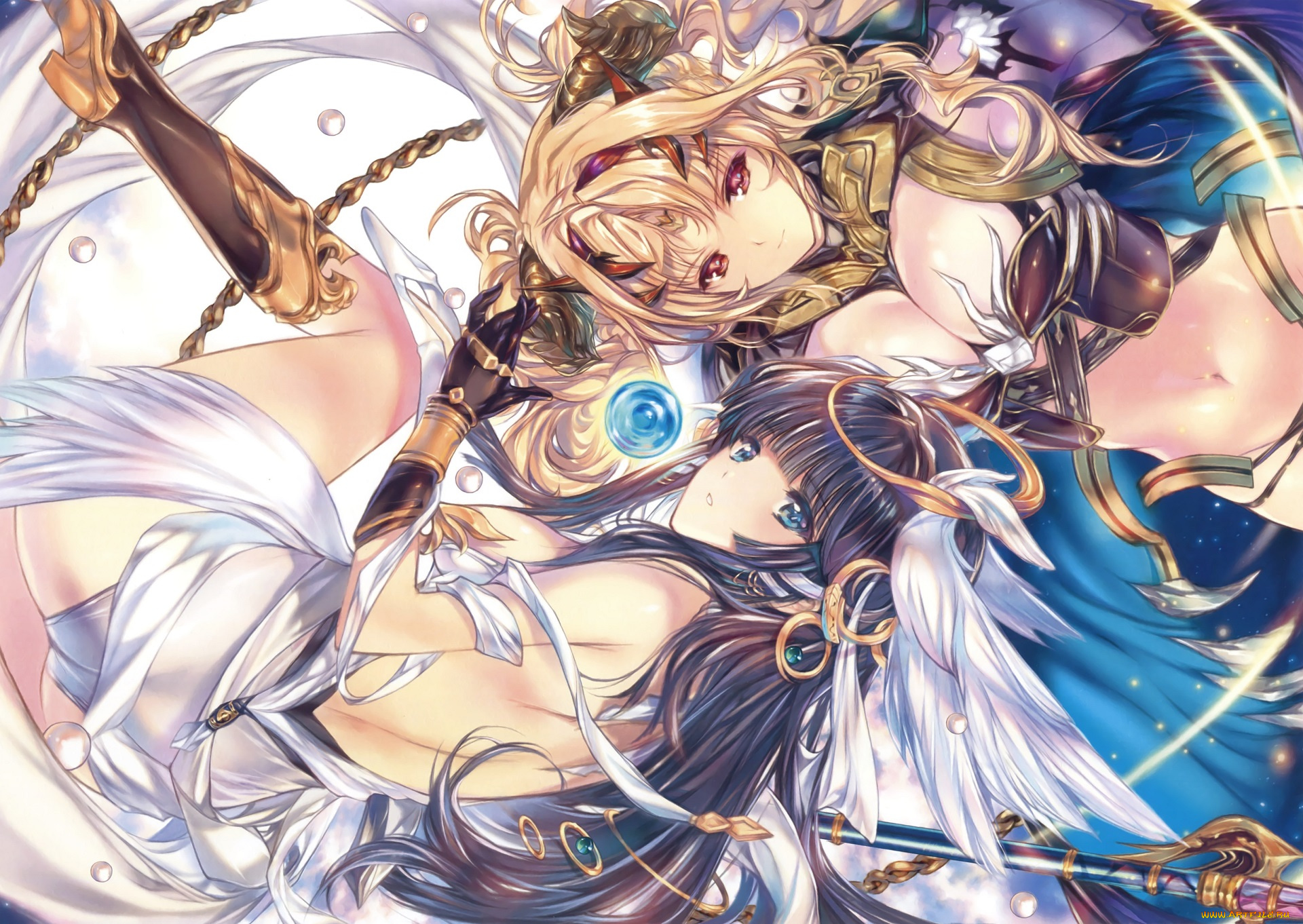 аниме, ангелы, , демоны, девушки