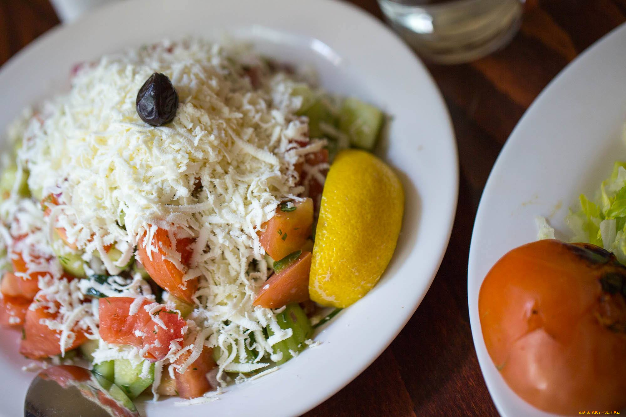 еда, салаты, , закуски, лимон, салат, сыр