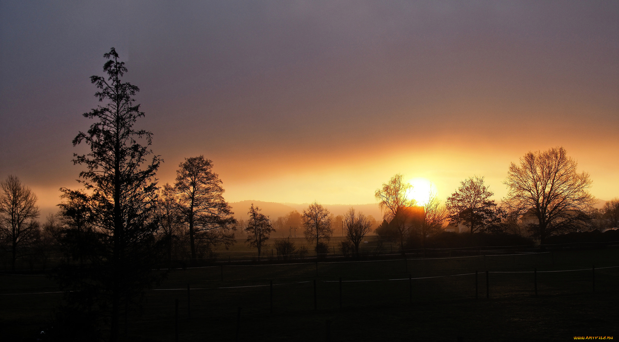 природа, восходы, закаты, простор