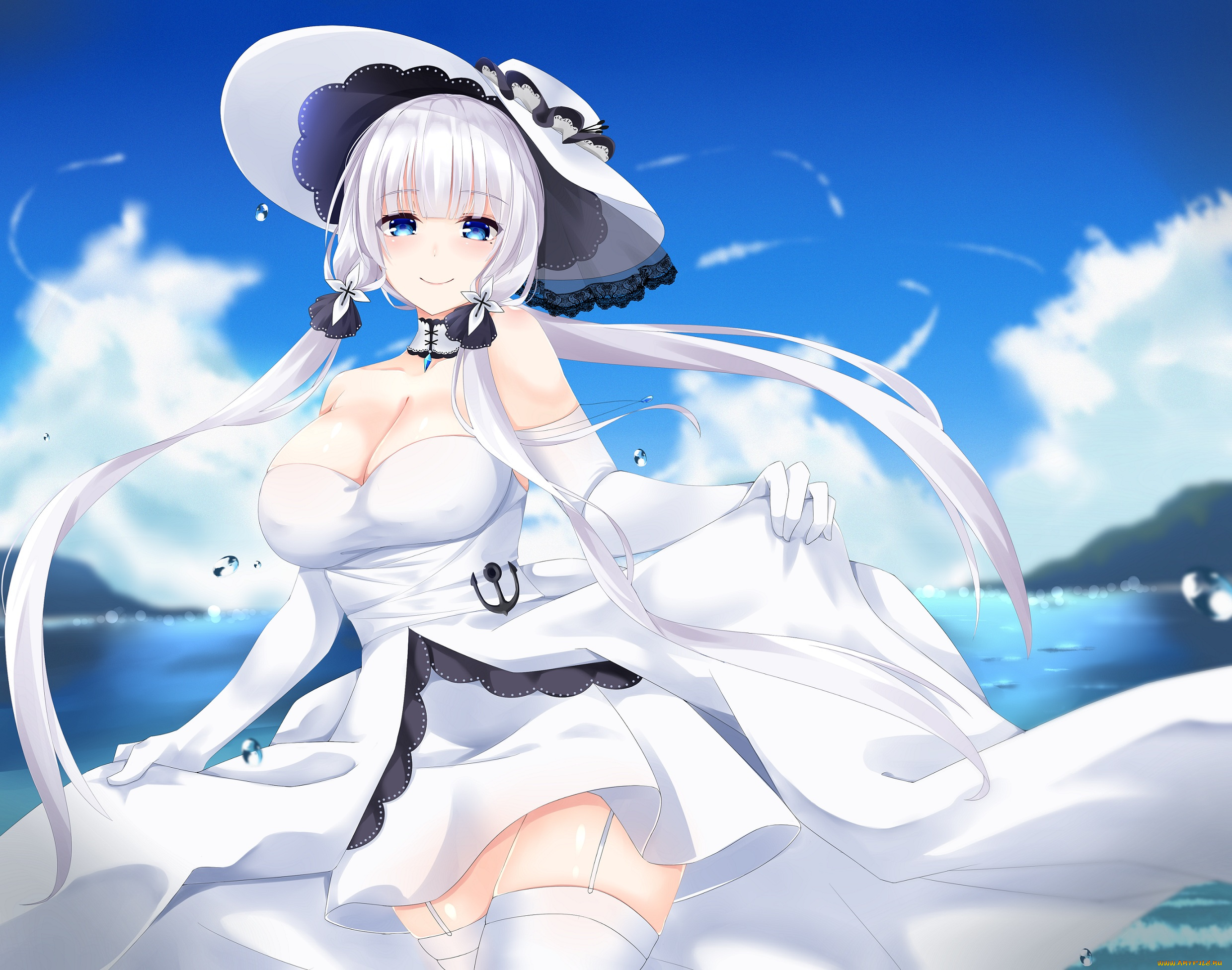 аниме, azur, lane, девушка