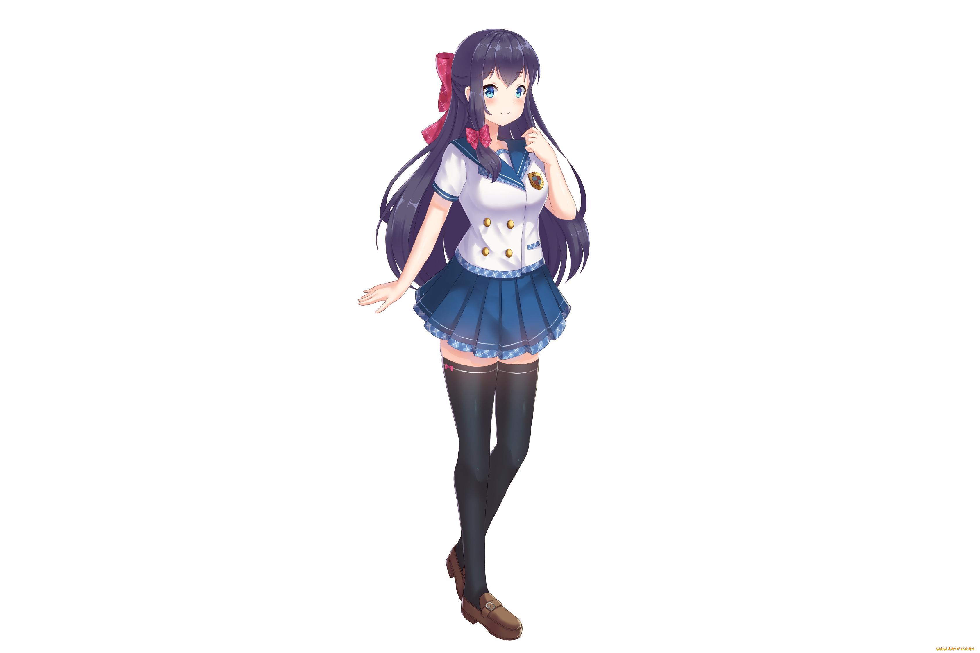 аниме, unknown, , другое, , взгляд, девушка, фон