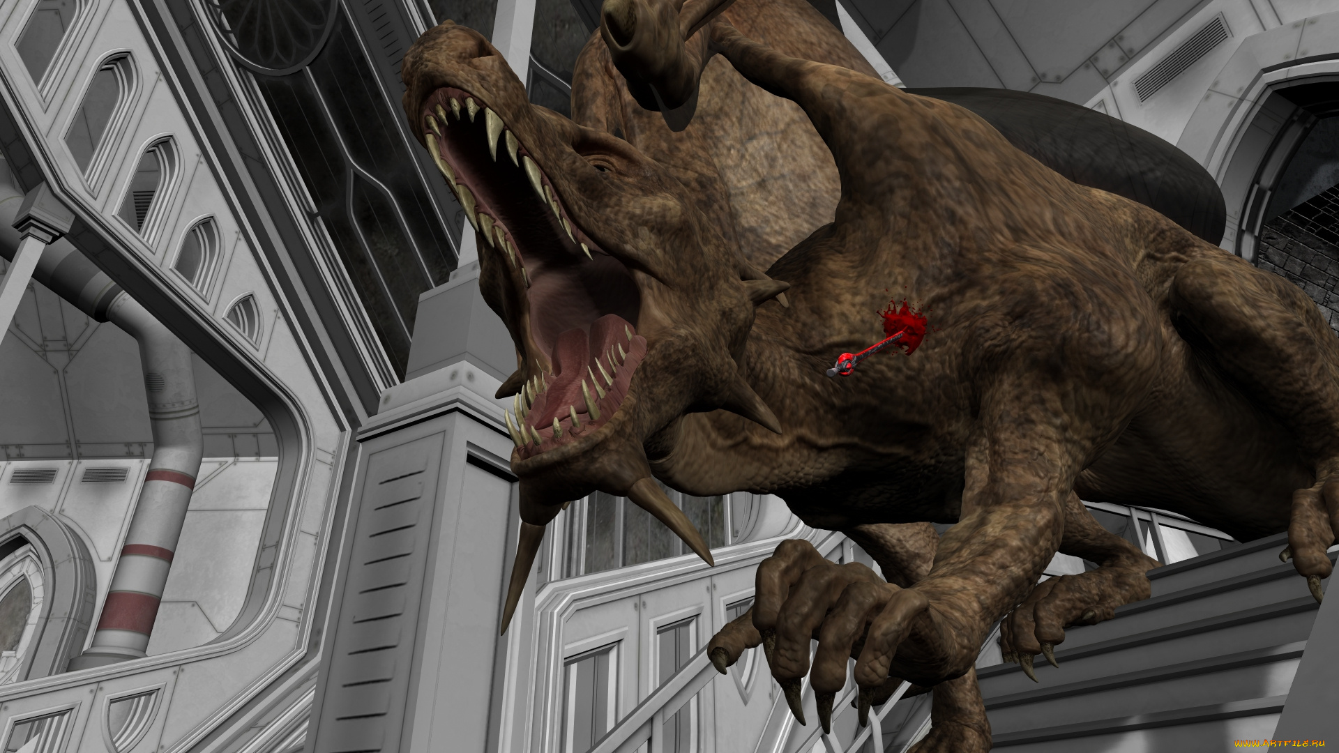 3д, графика, фантазия, , fantasy, демон, фон, взгляд, девушка