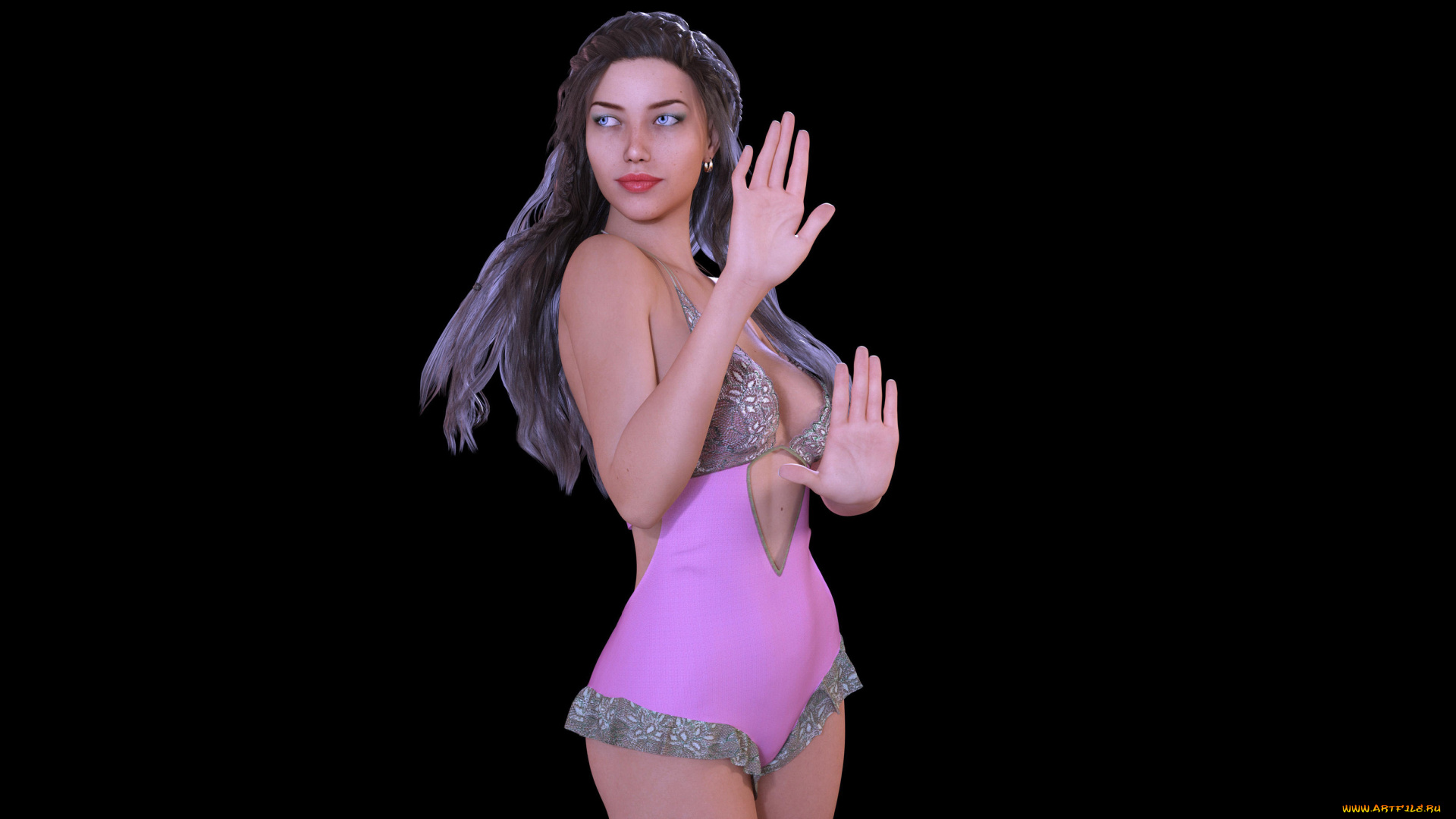 3д, графика, люди, , people, фон, взгляд, девушка