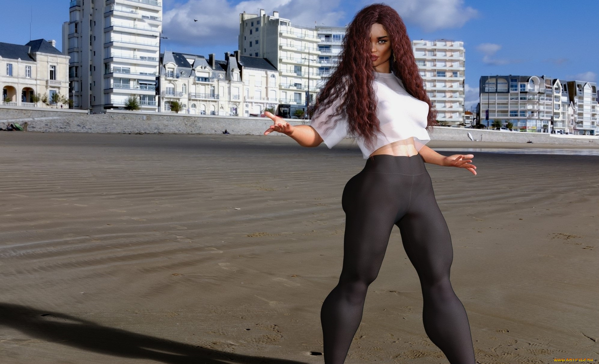 3д, графика, люди, , people, взгляд, девушка, фон