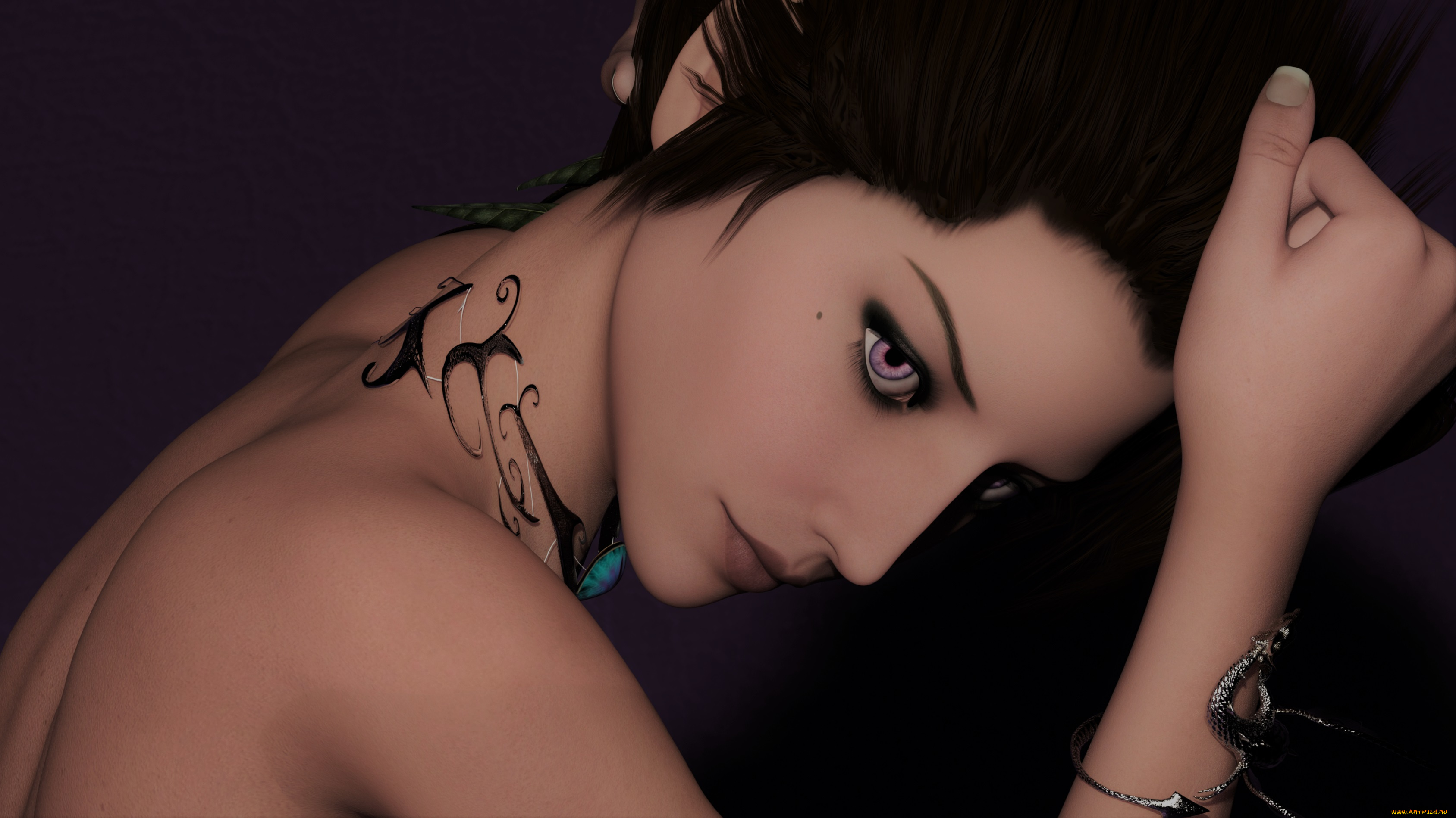 3д, графика, люди, , people, фон, взгляд, девушка