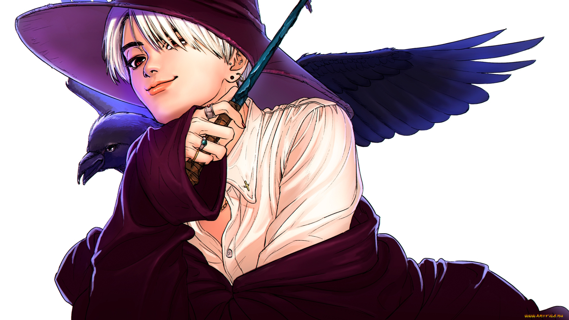 аниме, магия, , колдовство, , halloween, ведьма