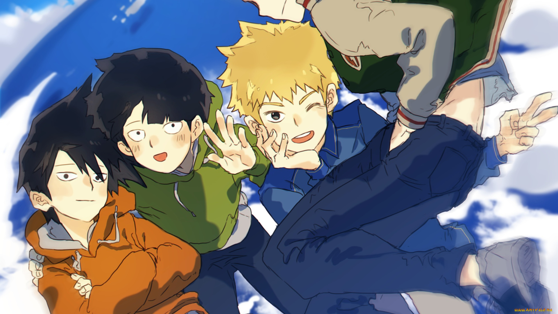 аниме, mob, psycho, 100, mob, psycho, 100