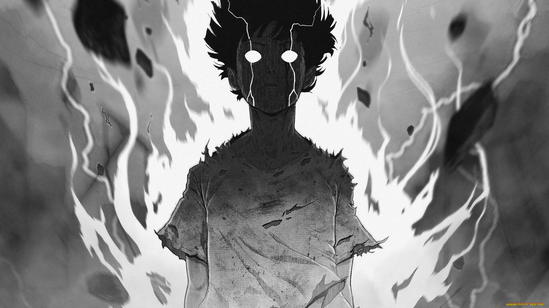 аниме, mob, psycho, 100, mob, psycho, 100