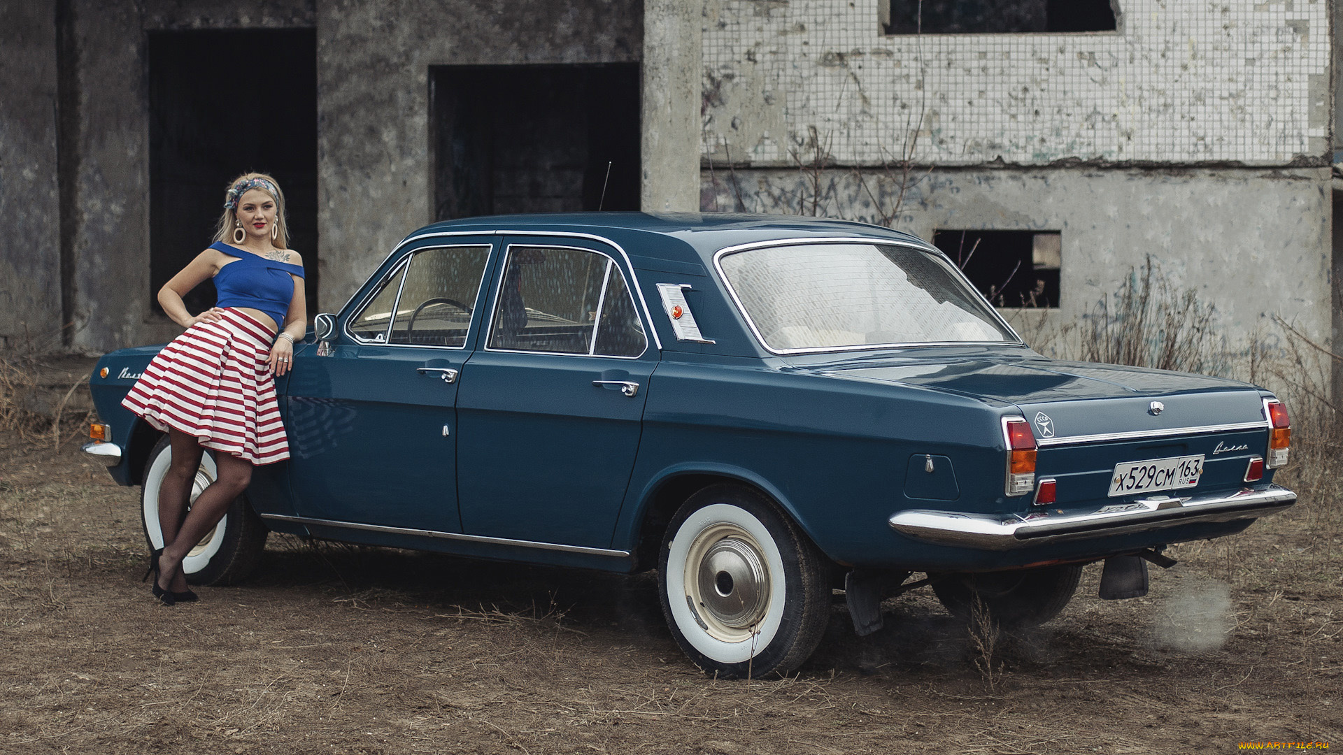 автомобили, -авто, с, девушками, виктория, газ, 24