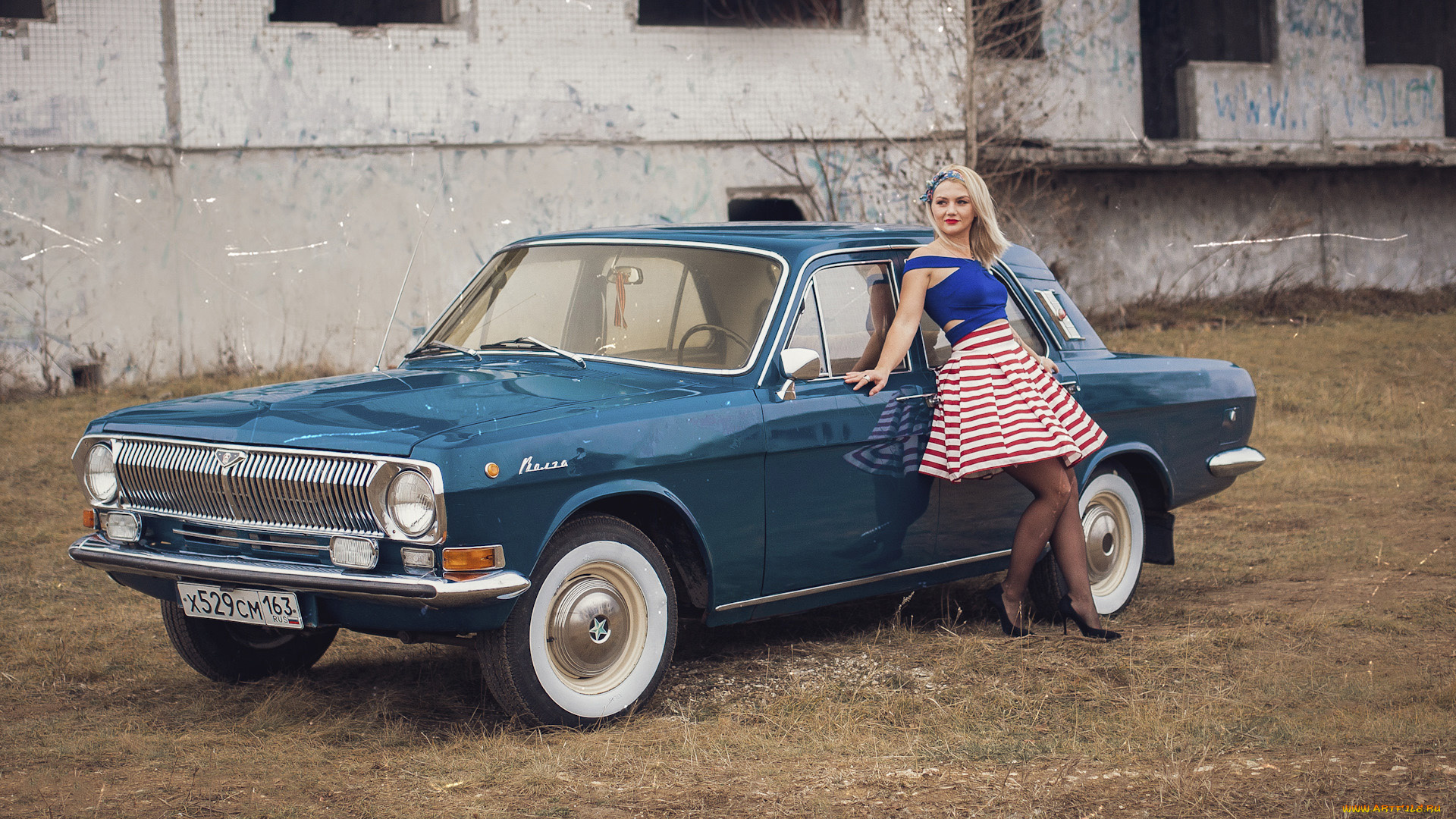 автомобили, -авто, с, девушками, виктория, газ, 24