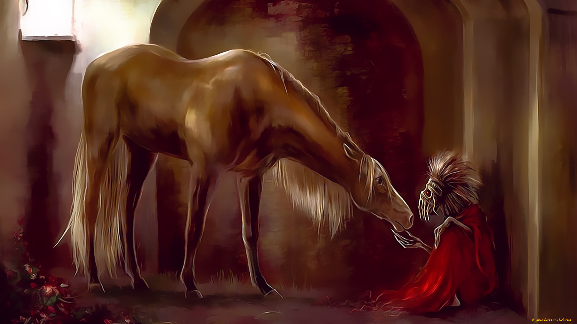 календари, фэнтези, calendar, животное, конь, помещение, 2020, маска, лошадь