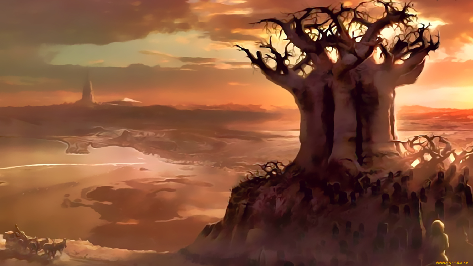 календари, фэнтези, дерево, 2020, природа, calendar