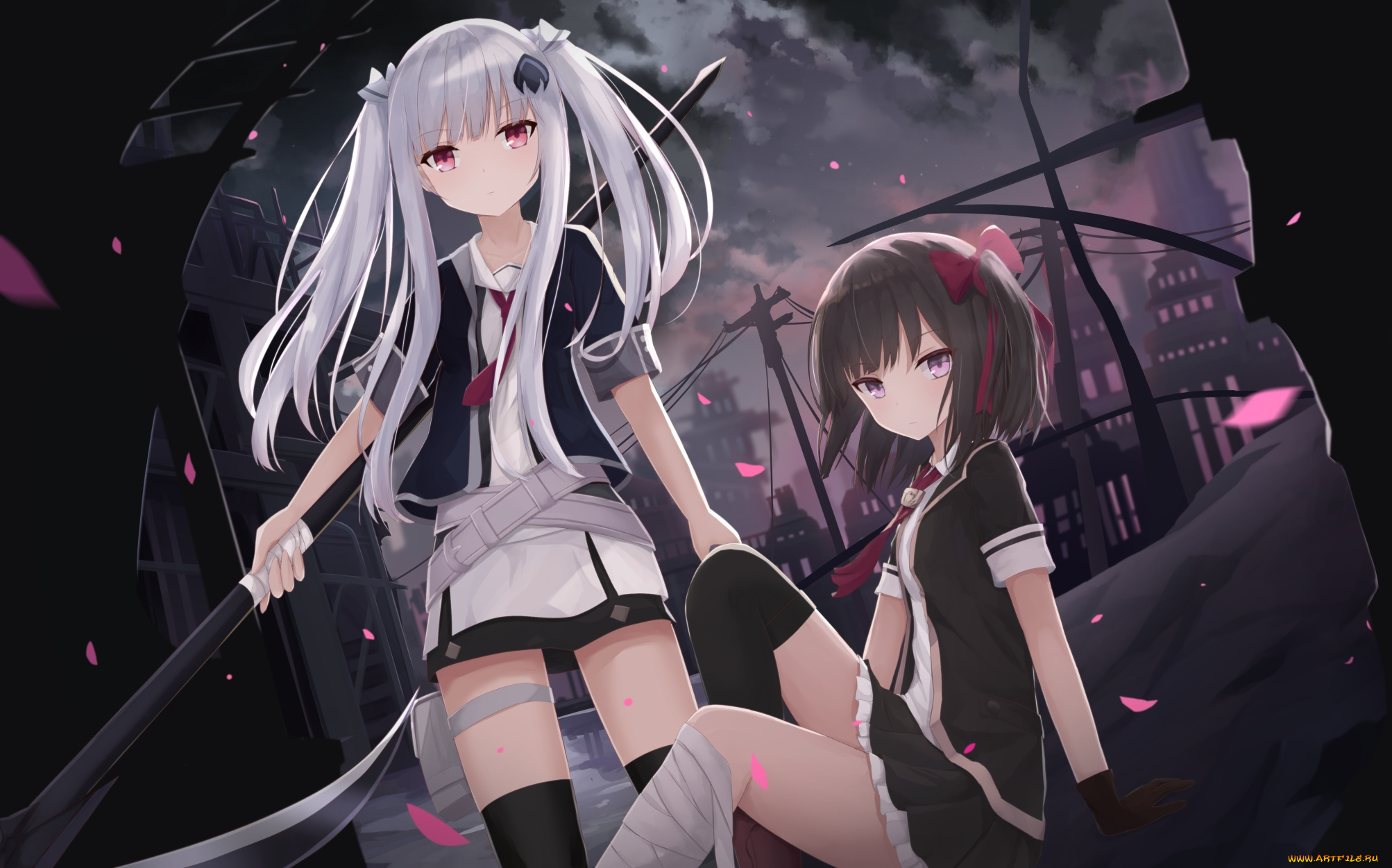 аниме, оружие, , техника, , технологии, девушки