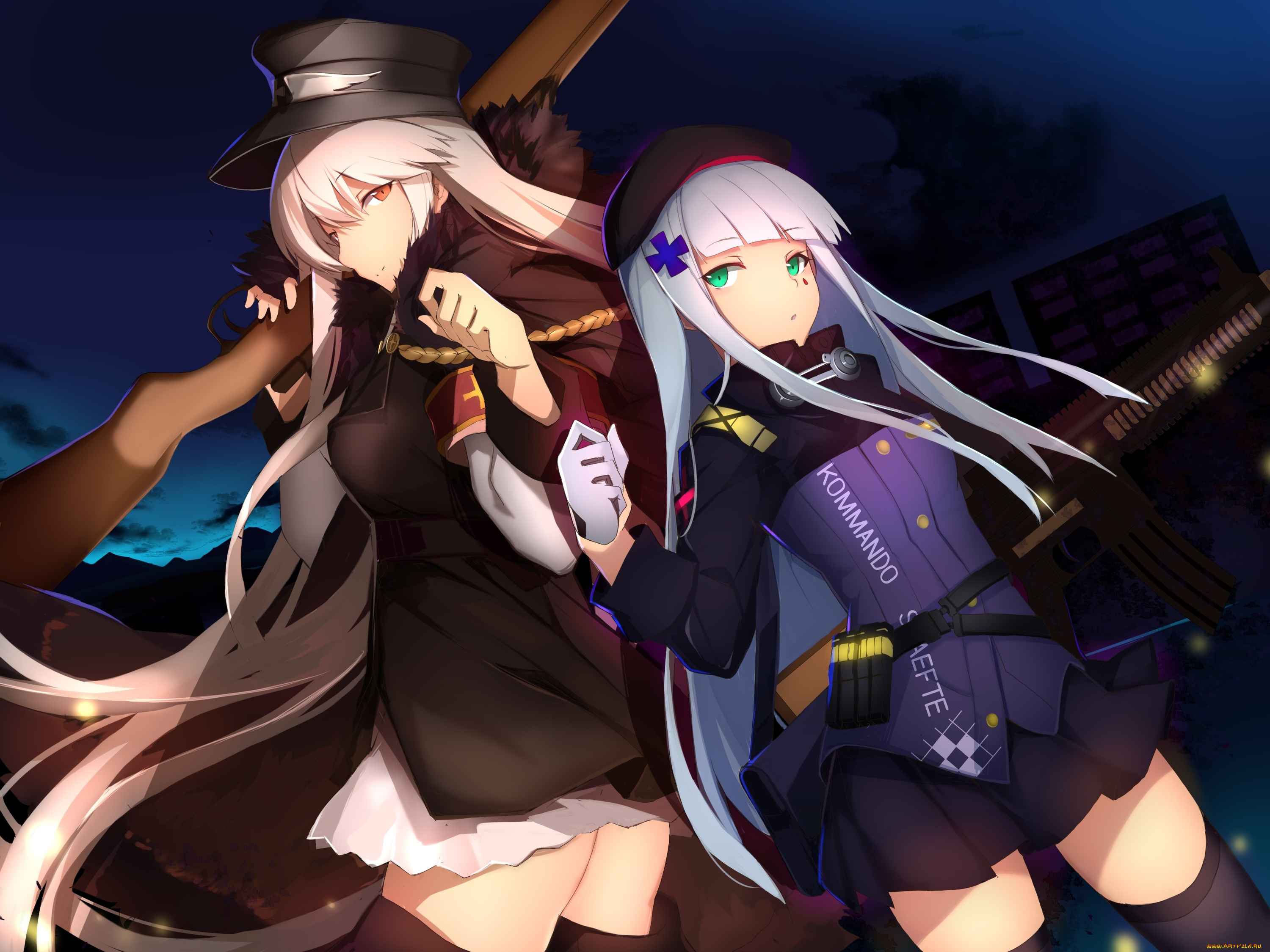 аниме, girls, frontline, girls, frontline