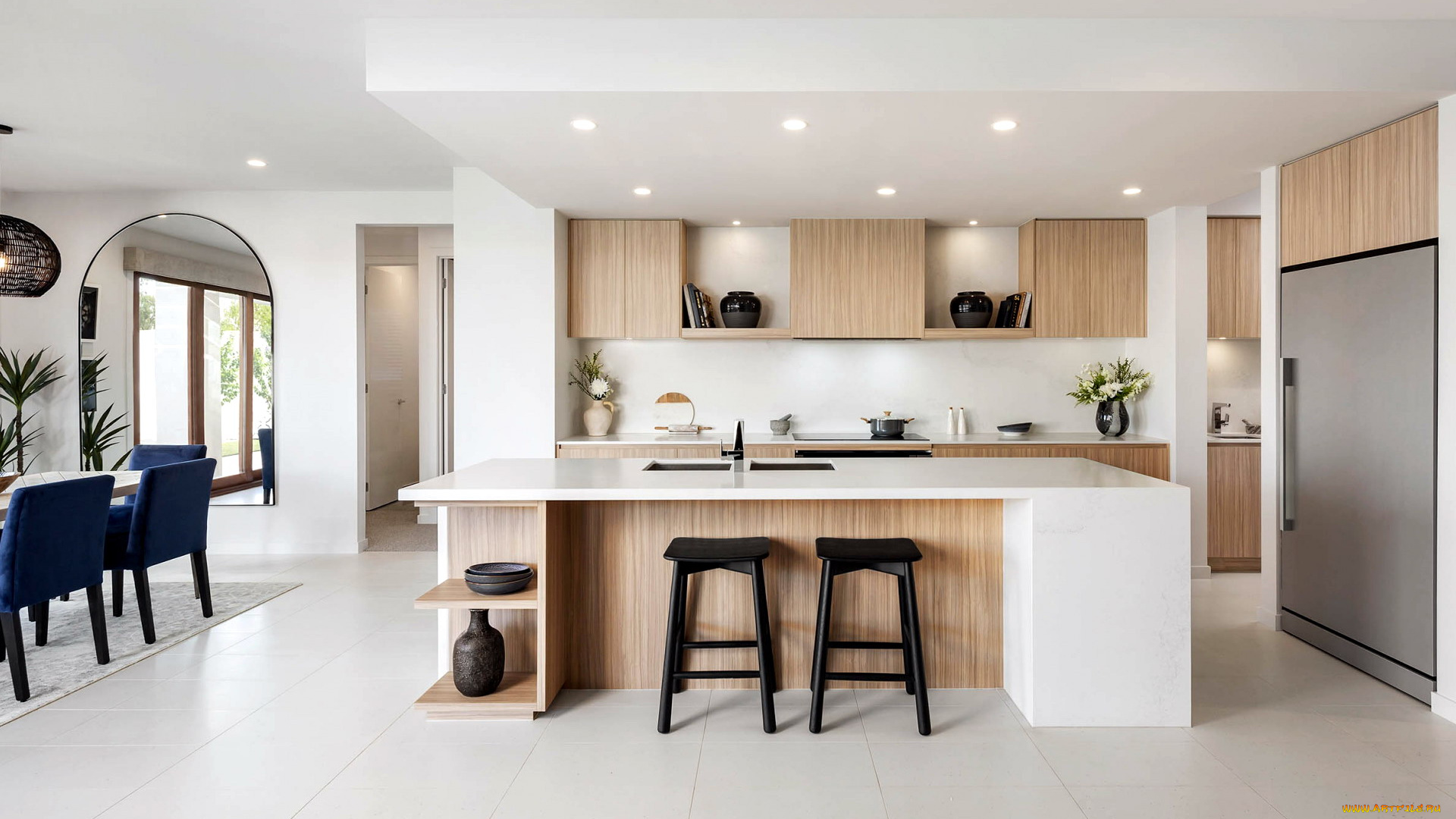 интерьер, кухня, кухонная, мебель