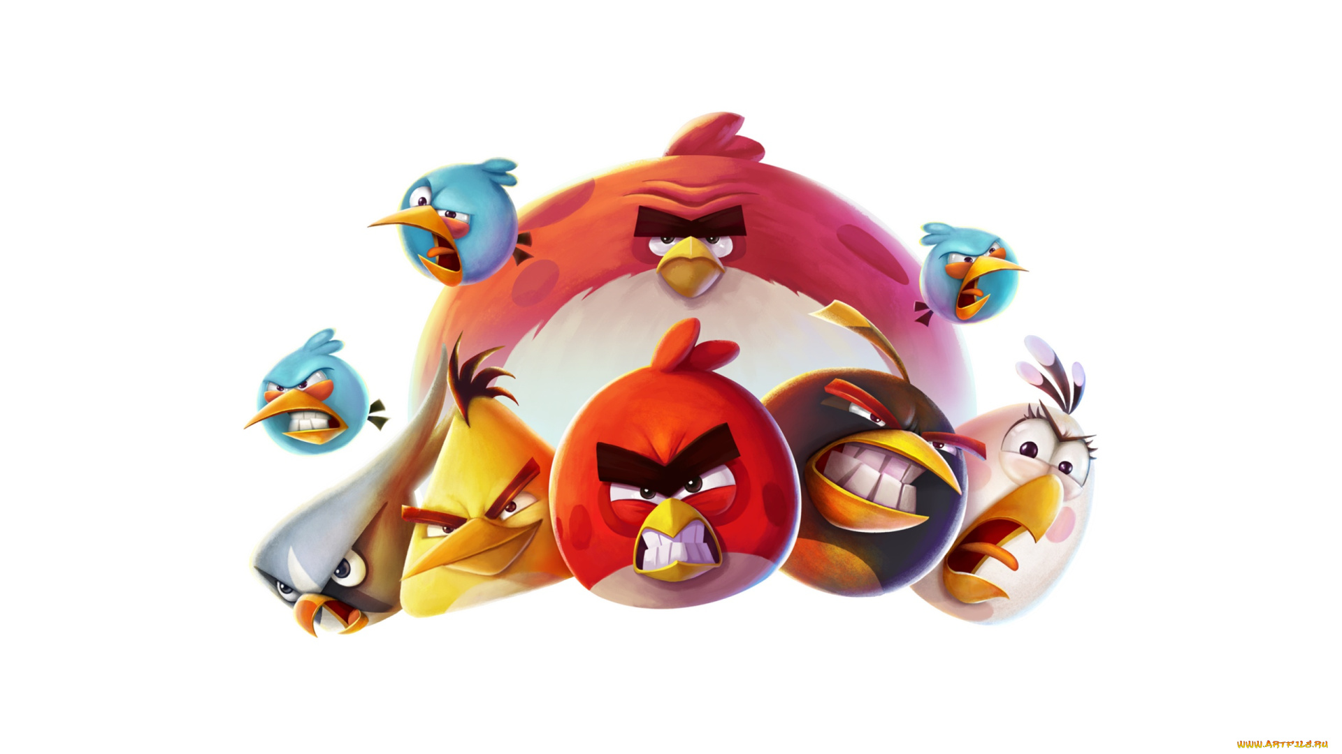 видео, игры, angry, birds, 2, птицы, игры, обои, белый, фон, wallpaper, angry, birds, на, рабочий, стол, rovio, дисплея, злые, 2