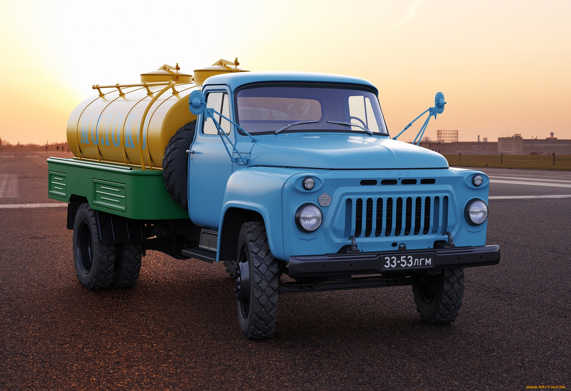 газ-, 53, автомобили, газ, грузовики, газ-, 53, автомобиль, ретро, молоковоз