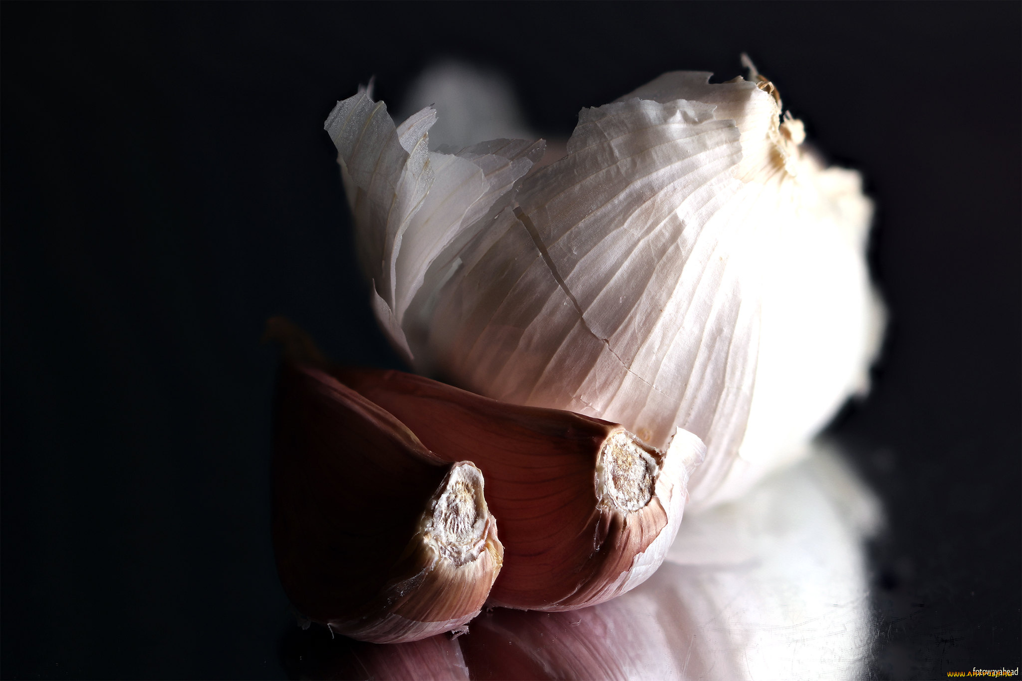 еда, чеснок, зубчик