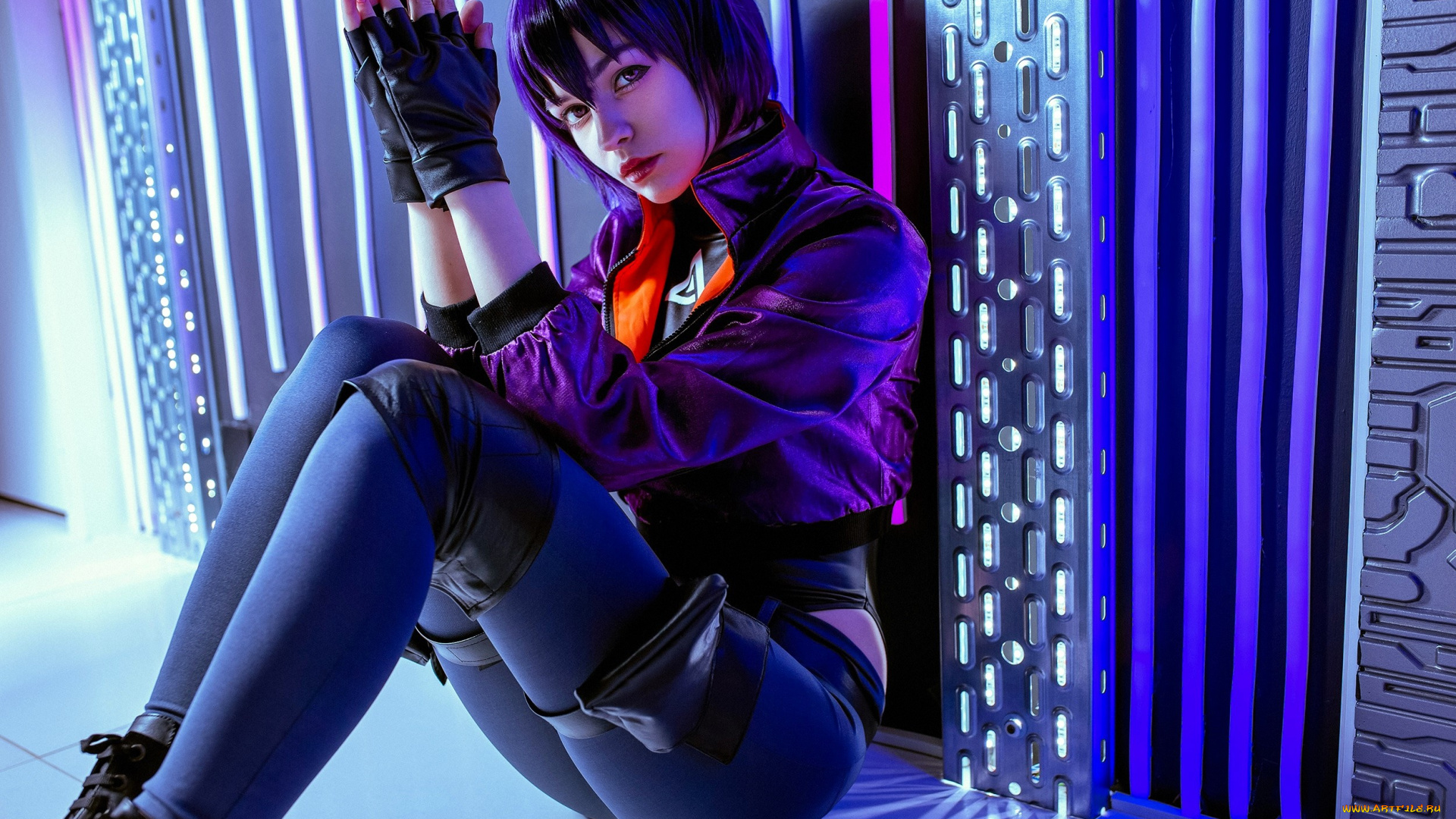 девушки, tenletters, косплей, образ, наряд, костюм, перчатки, куртка