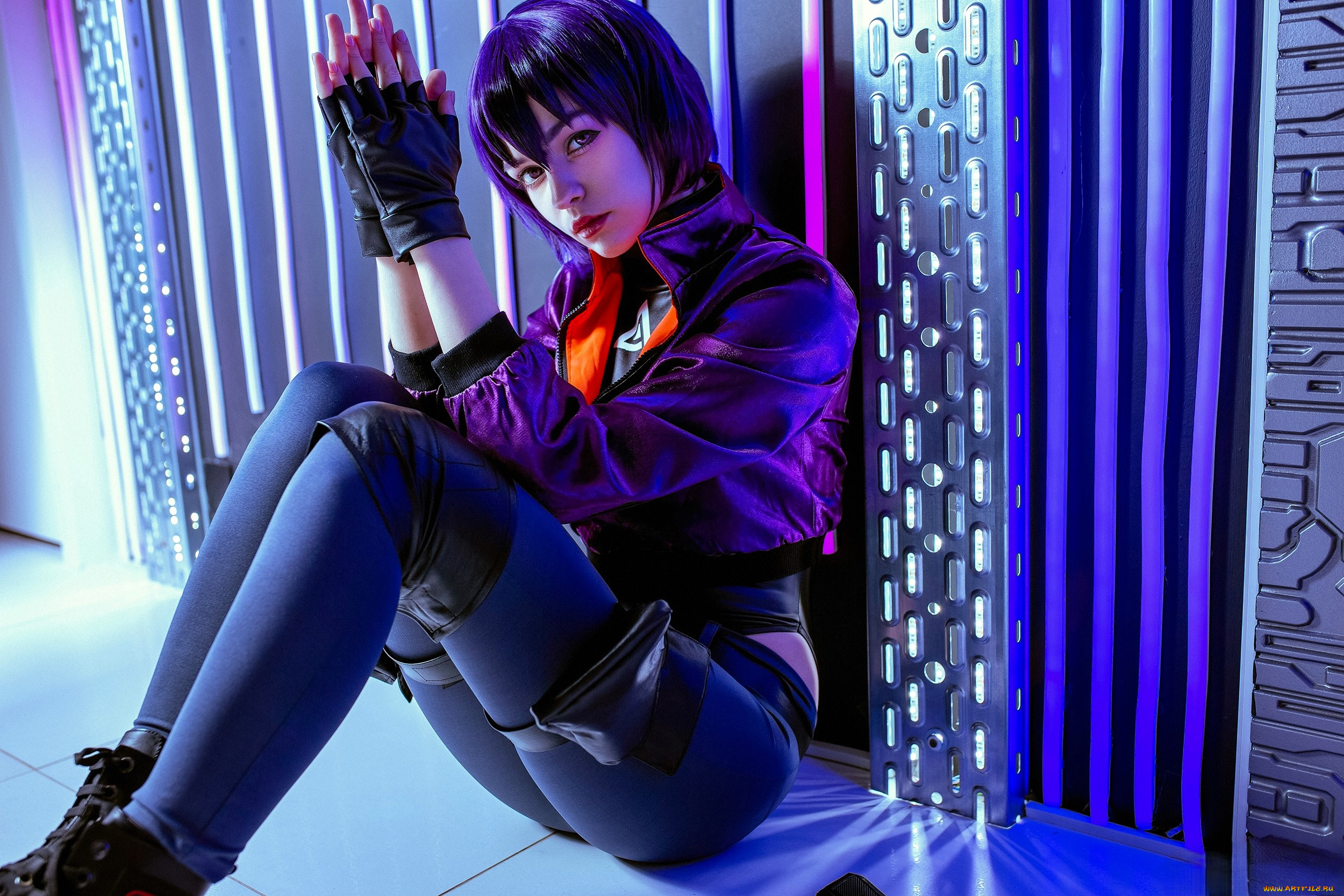 девушки, tenletters, косплей, образ, наряд, костюм, перчатки, куртка