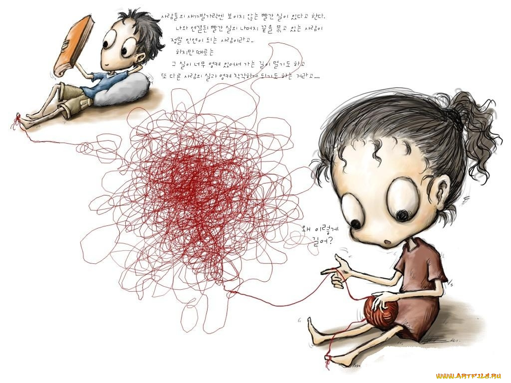 рисованные, люди