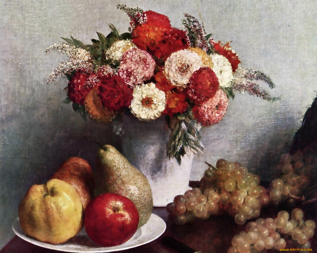 анри, фантен, латур, натюрморт, рисованные, henri, fantin, latour