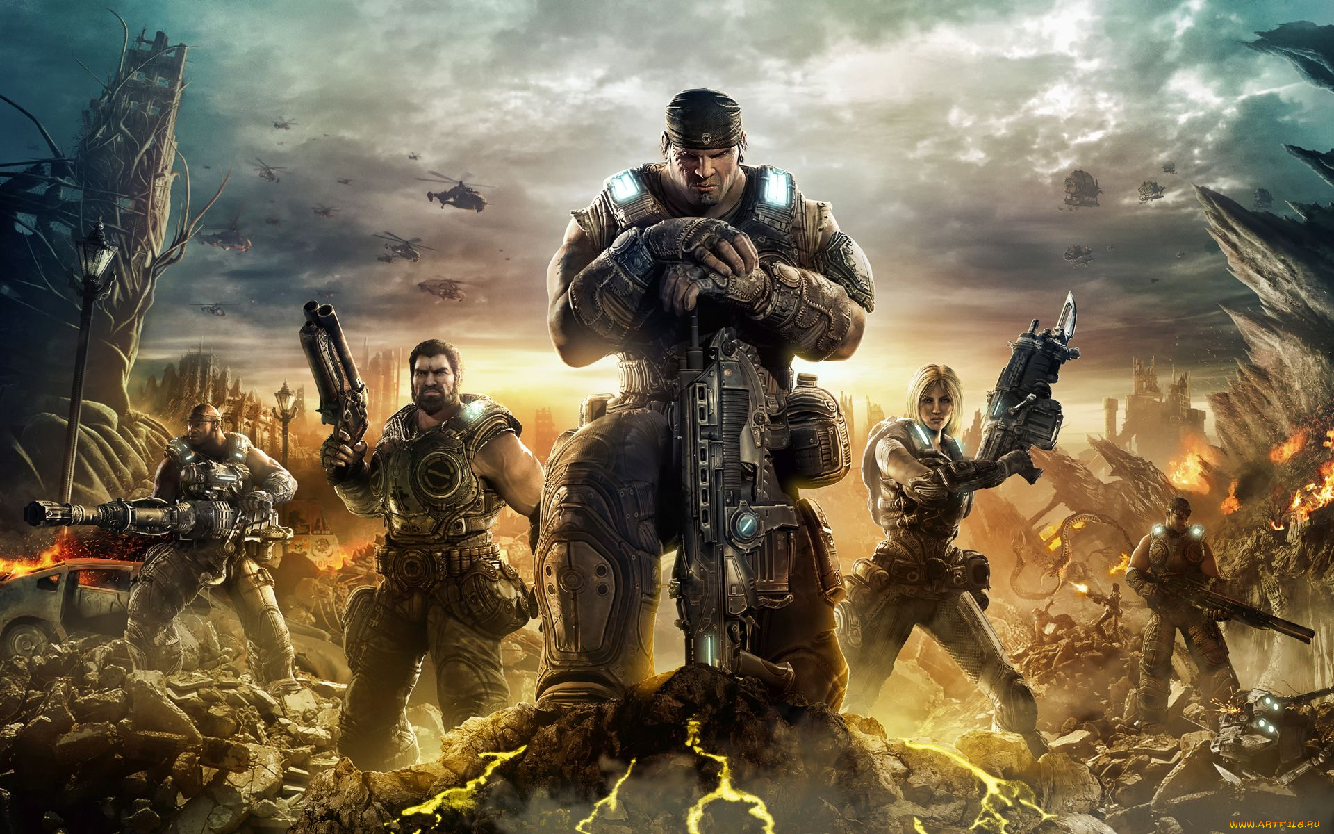 gears, of, war, видео, игры