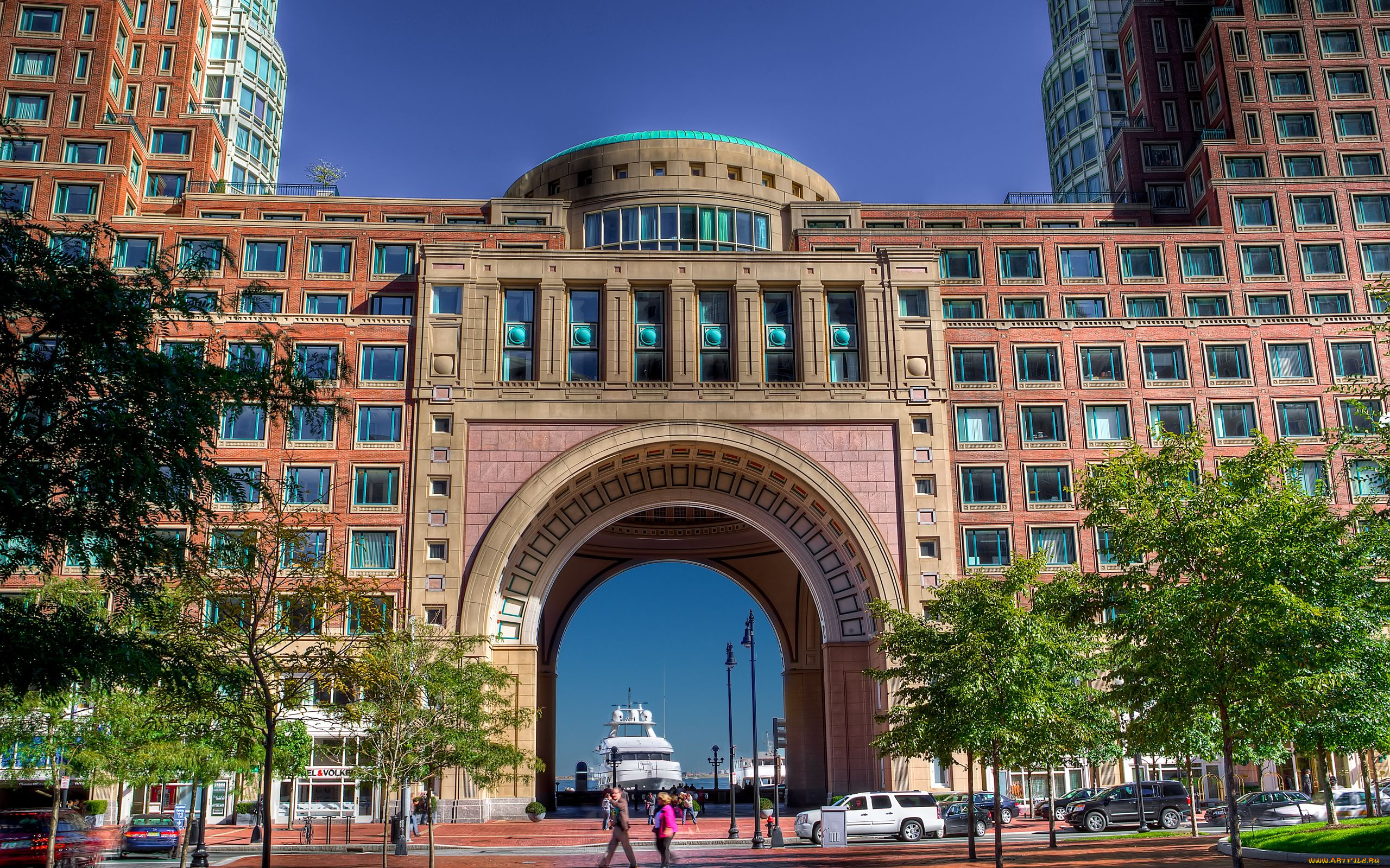 boston, города, здания, дома