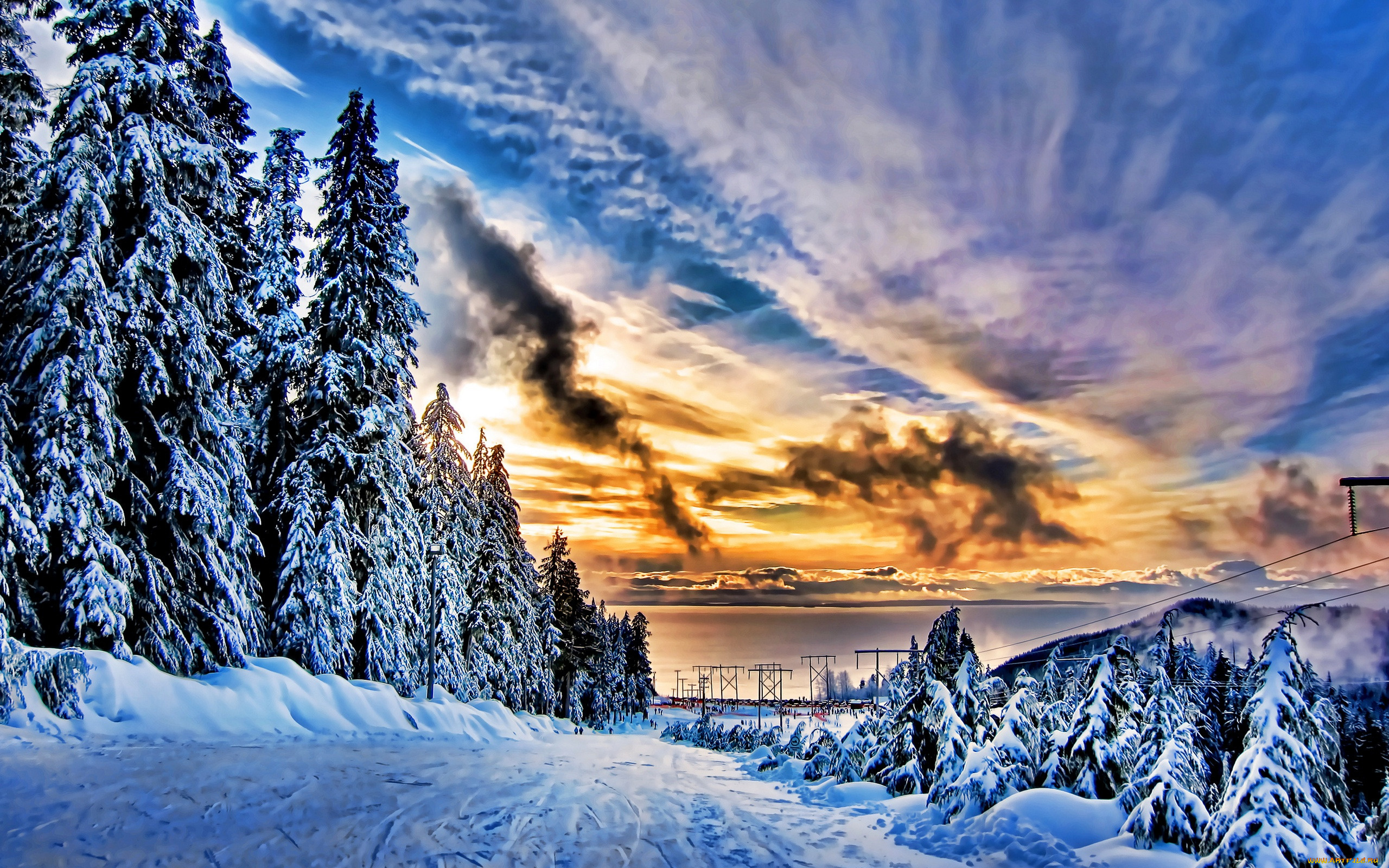 природа, зима