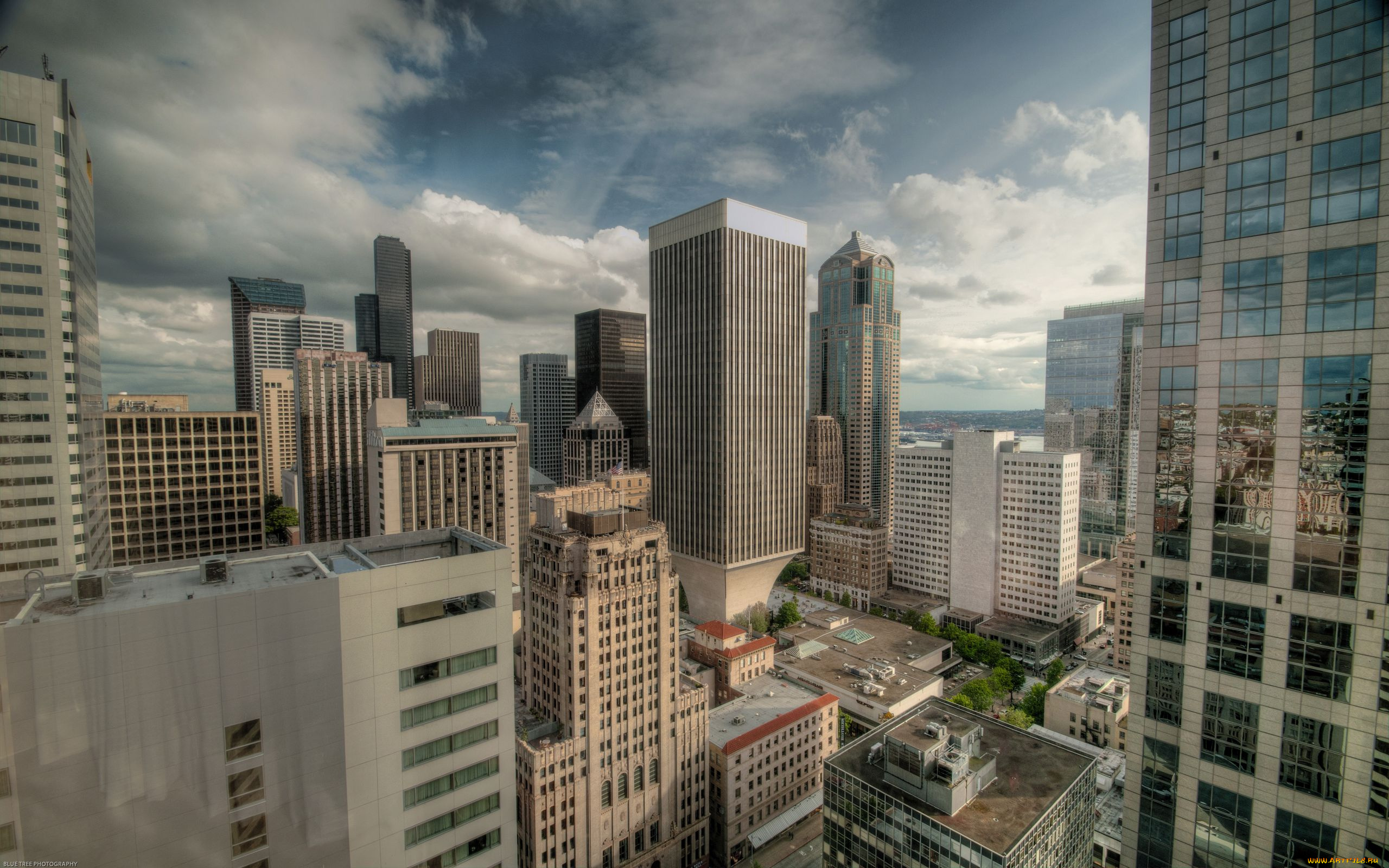 seattle, города, здания, дома