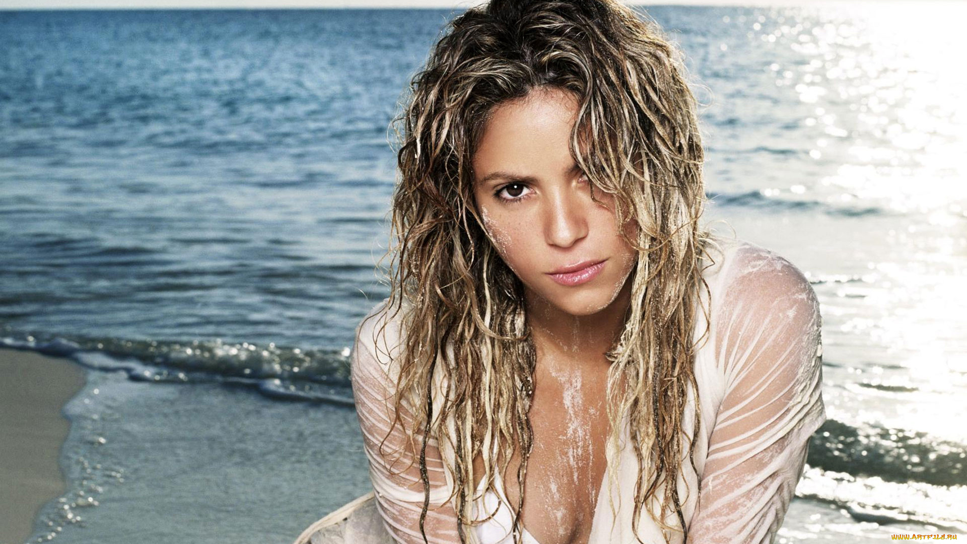 музыка, shakira, мокрые, волосы