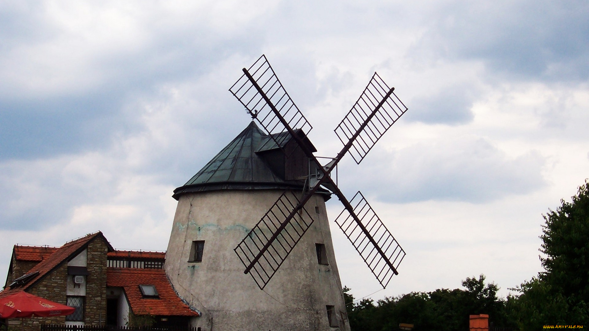 разное, мельницы, старинная, мельница