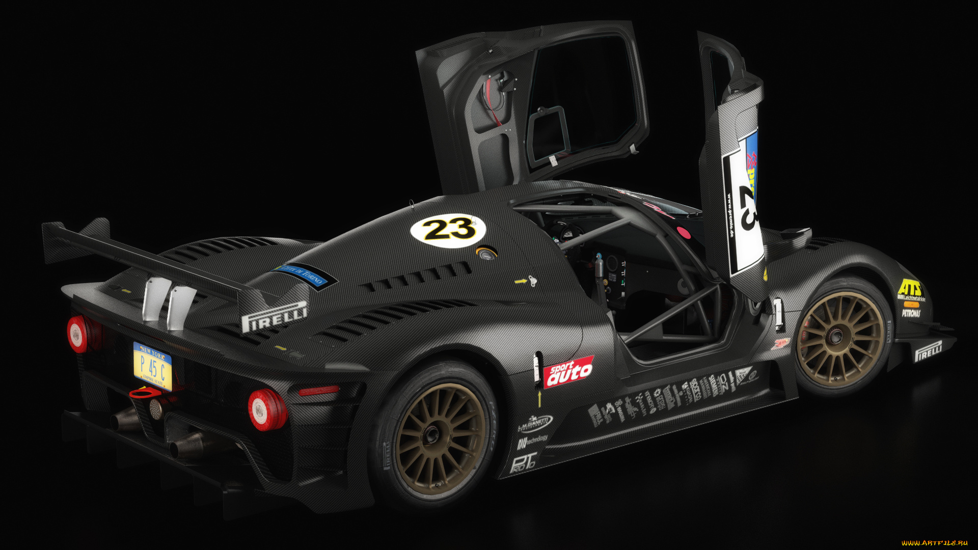 автомобили, 3д, ferrari, p4, 9, competizione3, open