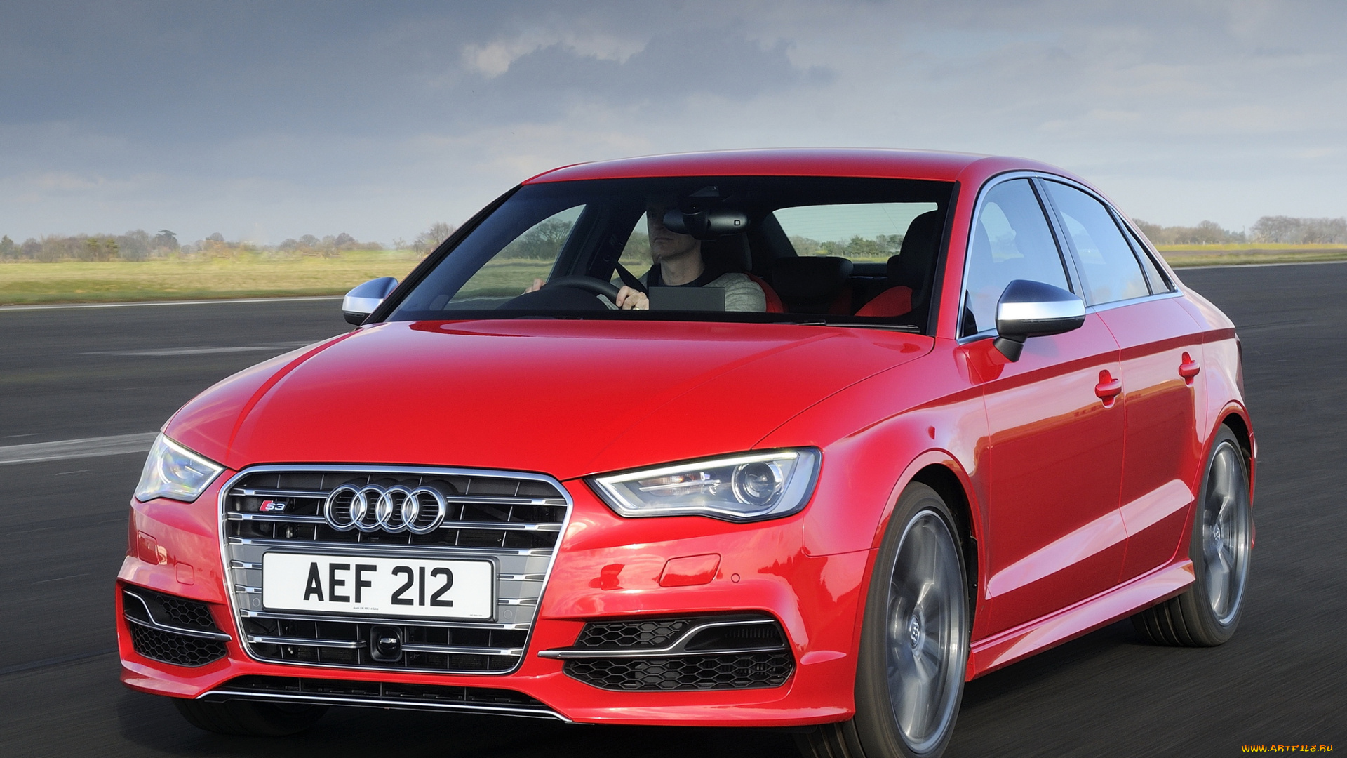 автомобили, audi, s3, sedan, uk-spec, 8v, 2013, красный